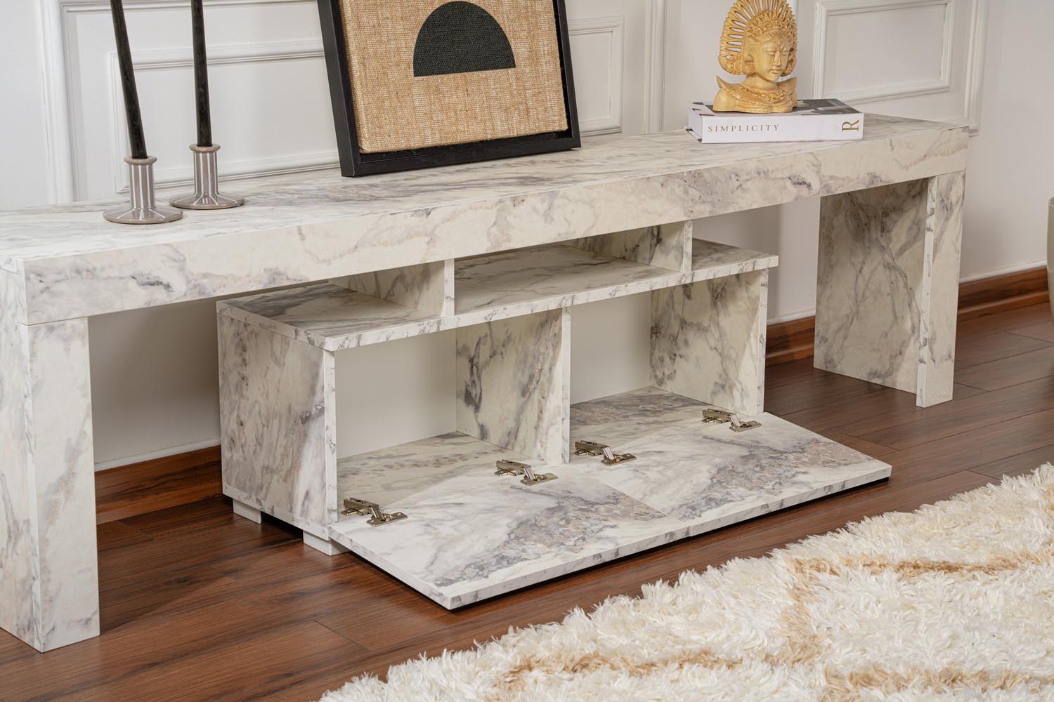 Enclave - Fressia Marble in Freesia- Marmor präsentiert im Onlineshop von KAQTU Design AG. Sideboard ist von Nordure
