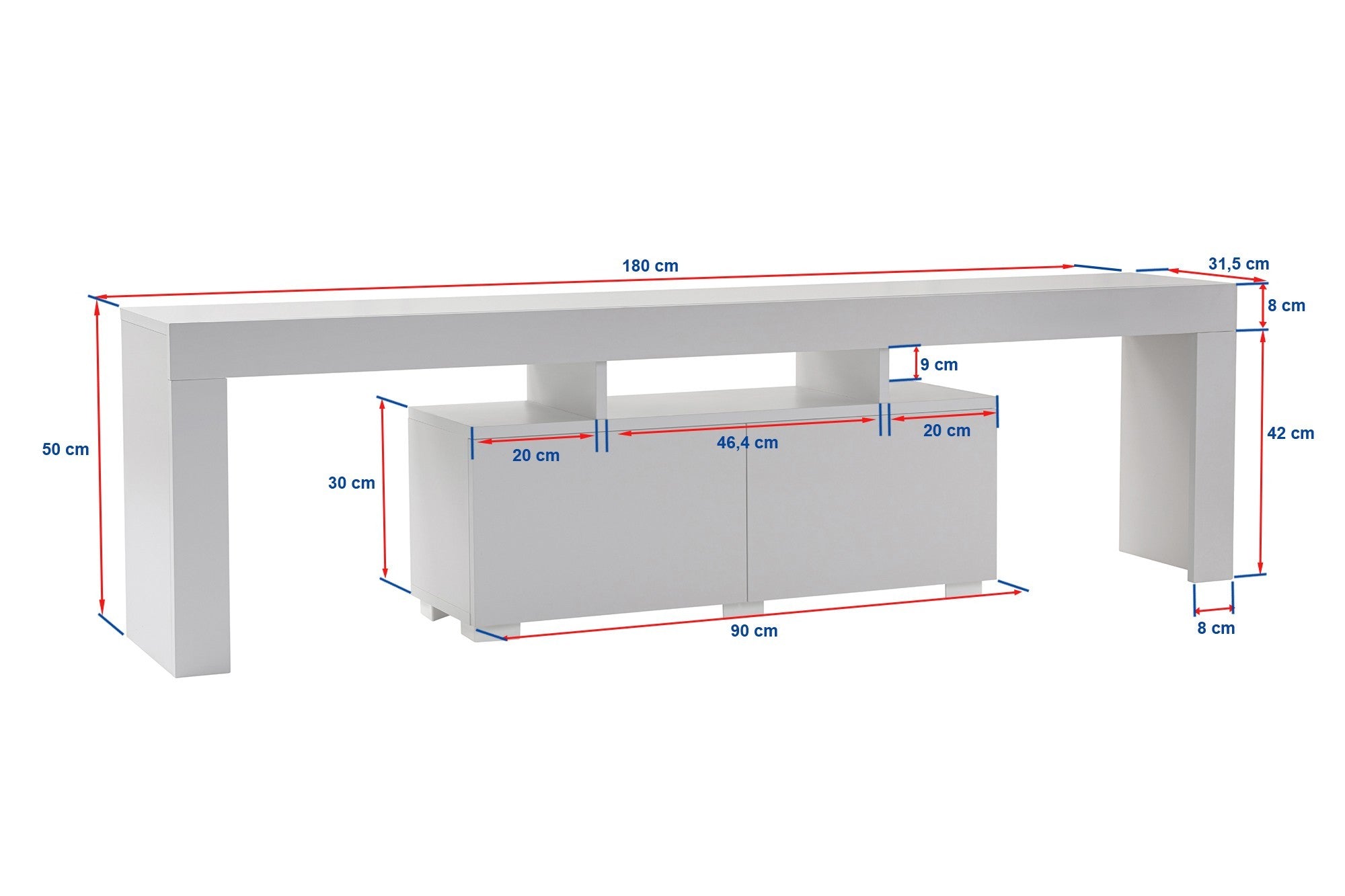 Enclave - Natural White in Natürliches Weiss präsentiert im Onlineshop von KAQTU Design AG. Sideboard ist von Nordure