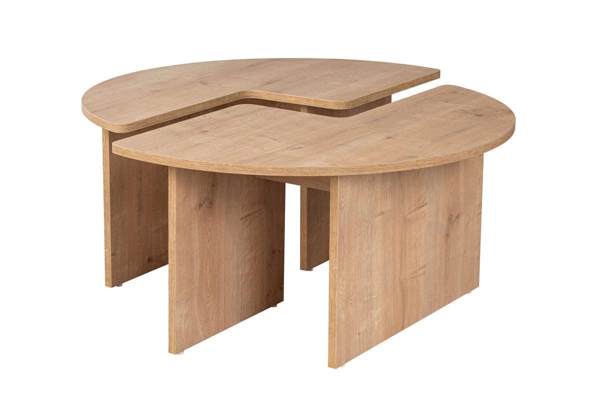 Moira Sofatisch - Eiche in Eiche präsentiert im Onlineshop von KAQTU Design AG. Couchtisch ist von Nordure
