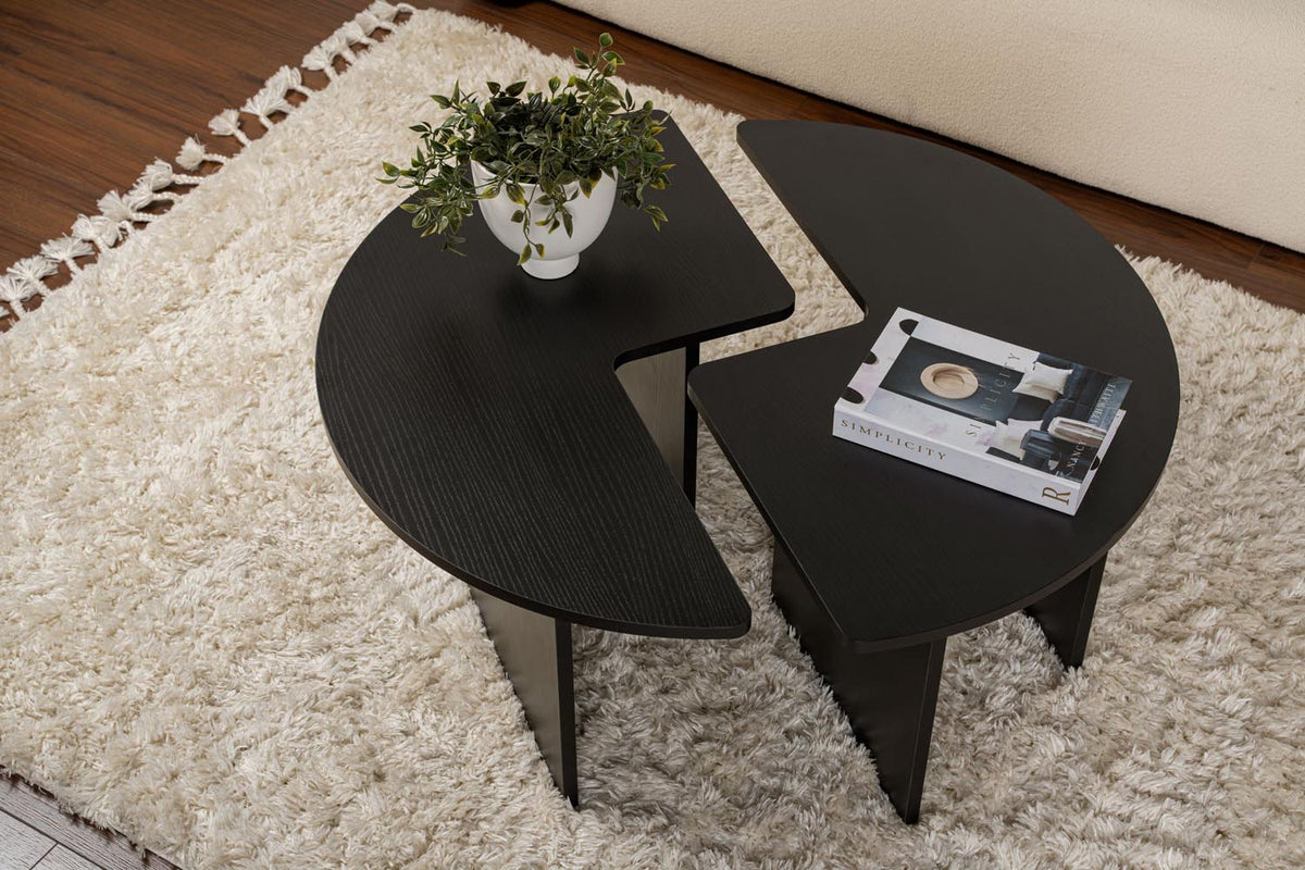 Moira Sofatisch - Holz Schwarz in Holz Schwarz präsentiert im Onlineshop von KAQTU Design AG. Couchtisch ist von Nordure