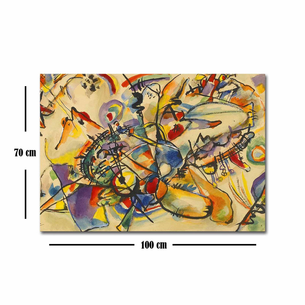 70100FAMOUSART Bild - Mehrfarbig in Mehrfarbig präsentiert im Onlineshop von KAQTU Design AG. Bild ist von Wallity