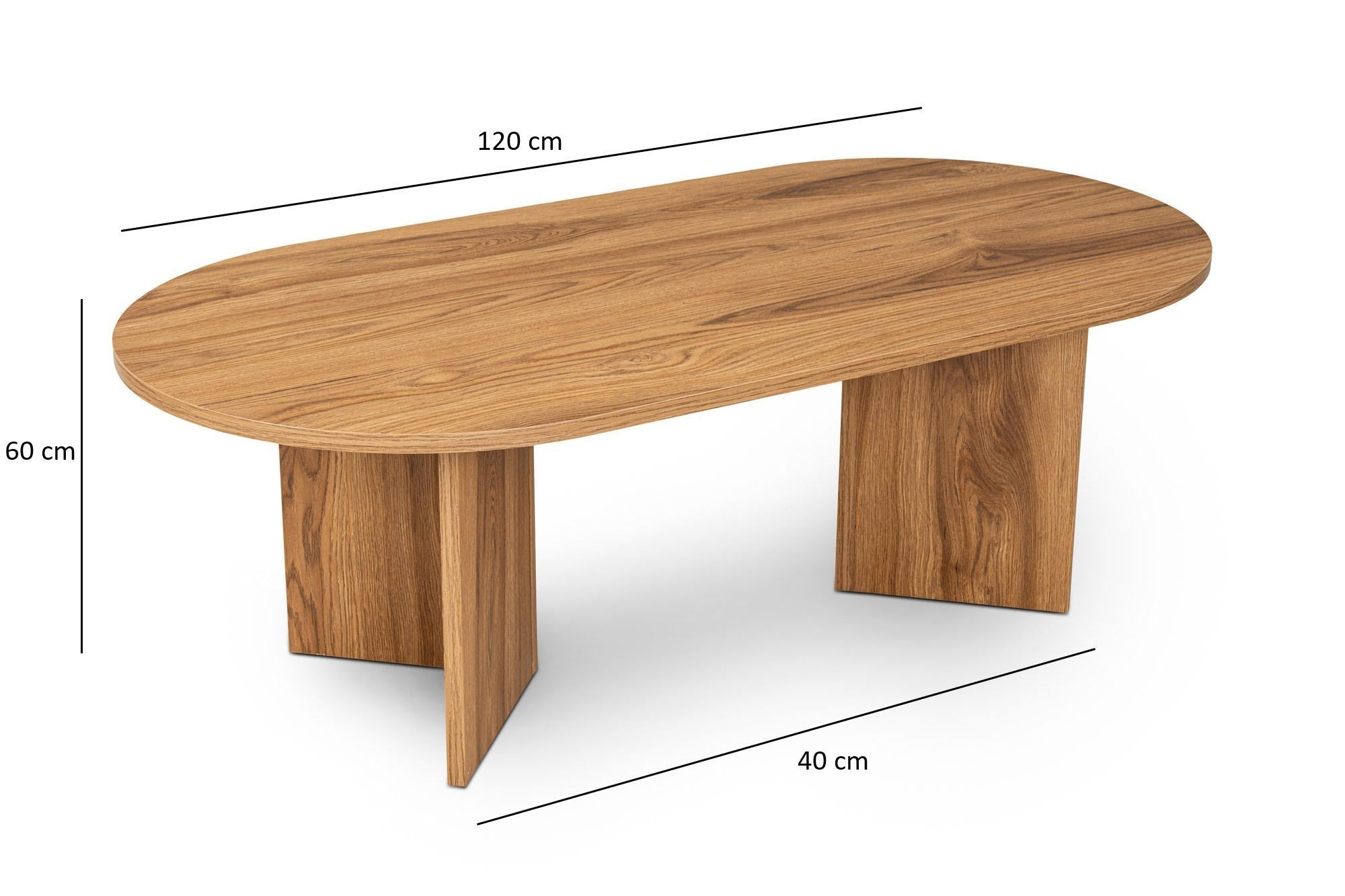 Oval in Laute präsentiert im Onlineshop von KAQTU Design AG. Beistelltisch ist von Nordure