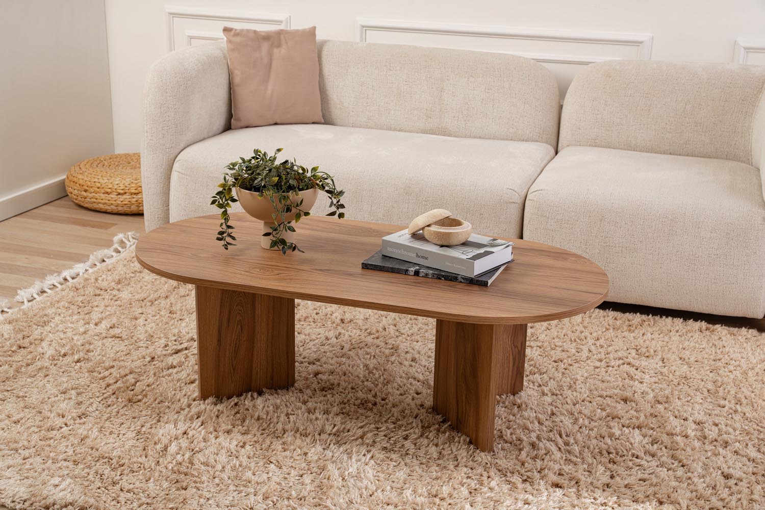 Oval in Laute präsentiert im Onlineshop von KAQTU Design AG. Beistelltisch ist von Nordure
