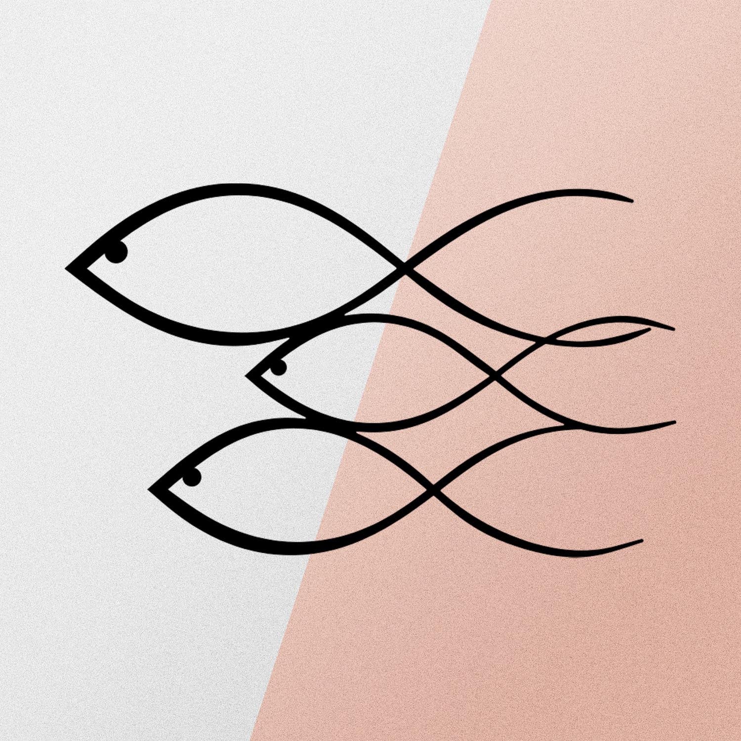 Fish in Schwarz präsentiert im Onlineshop von KAQTU Design AG. Wanddeko ist von Wallity