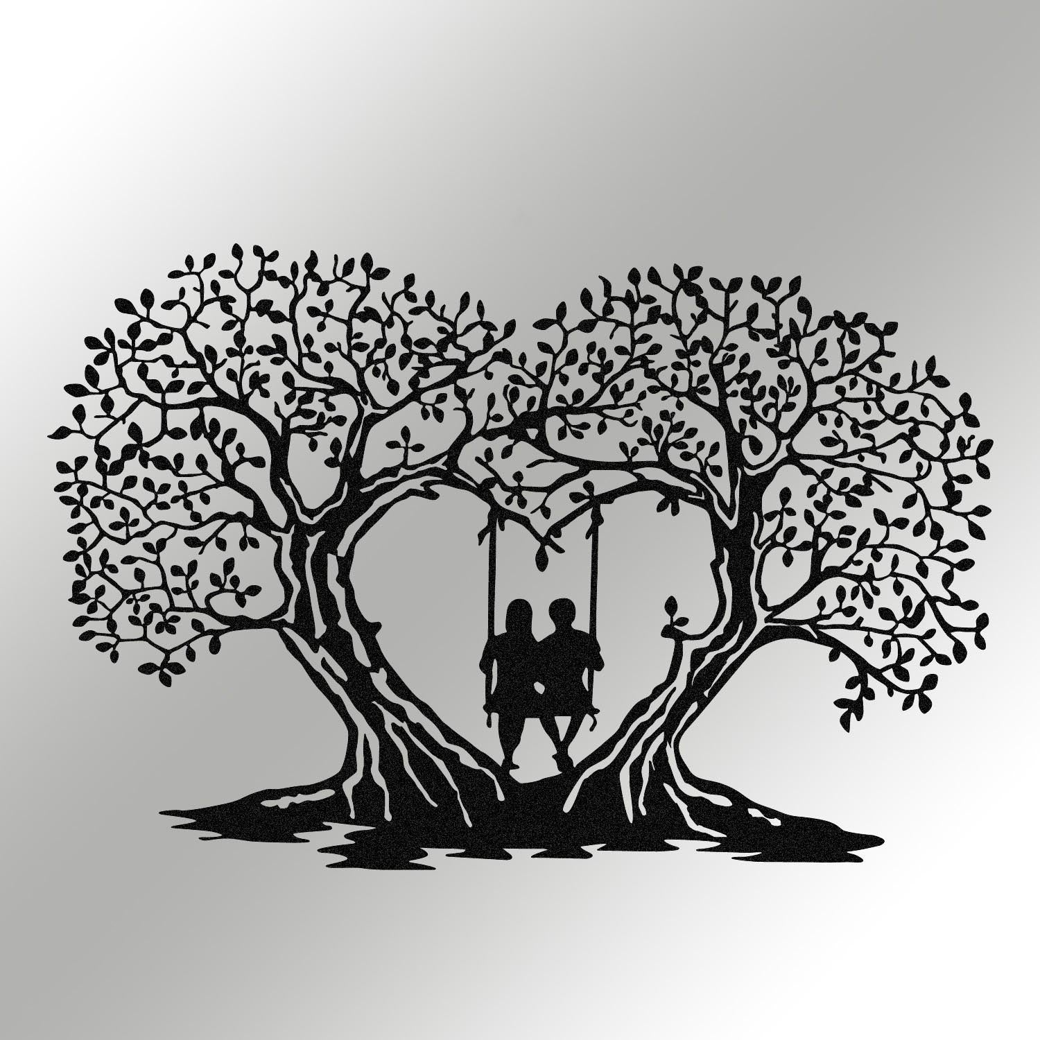 Love in Schwarz präsentiert im Onlineshop von KAQTU Design AG. Wanddeko ist von Wallity