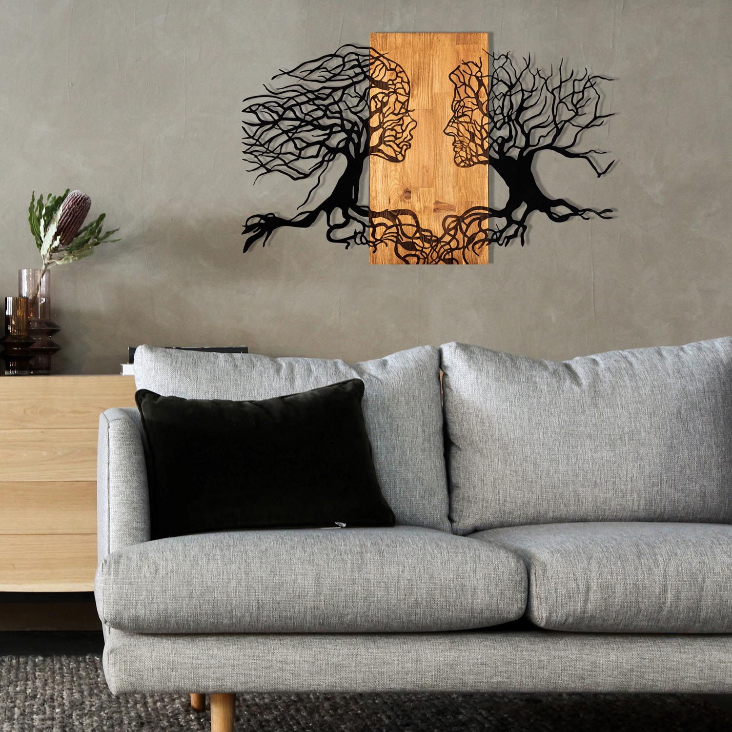 Tutku in Schwarznuss präsentiert im Onlineshop von KAQTU Design AG. Wanddeko ist von Wallity