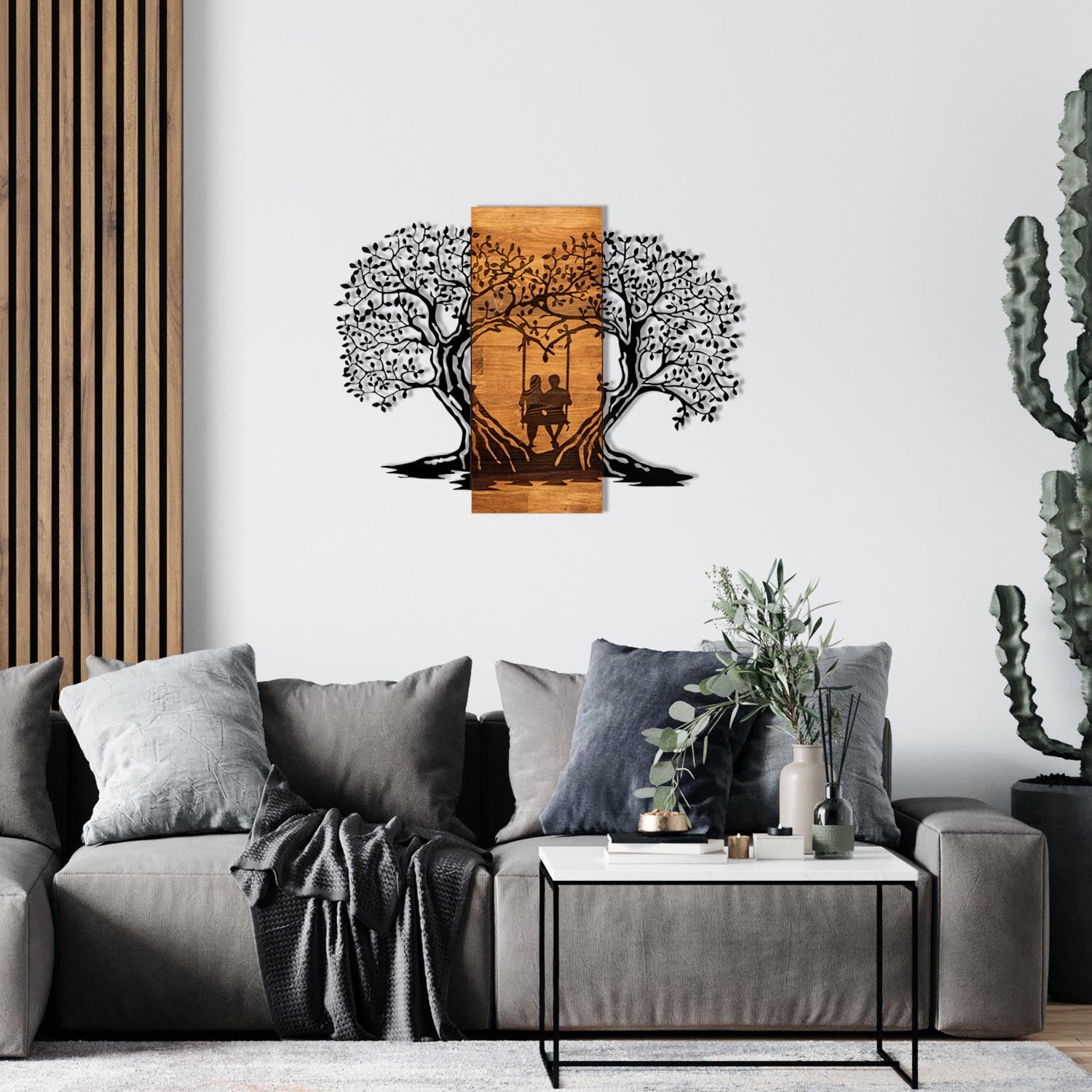 Eva in Schwarznuss präsentiert im Onlineshop von KAQTU Design AG. Wanddeko ist von Wallity