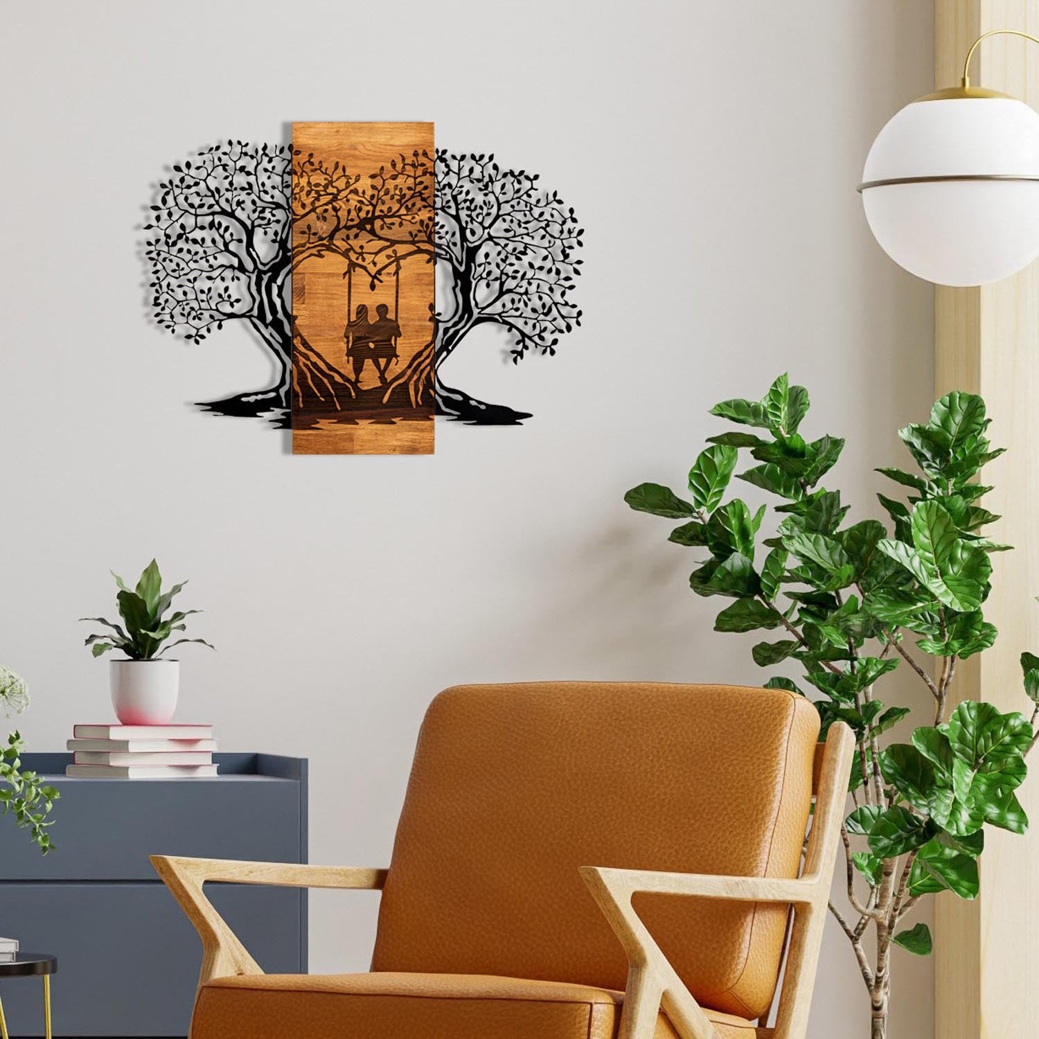Eva in Schwarznuss präsentiert im Onlineshop von KAQTU Design AG. Wanddeko ist von Wallity