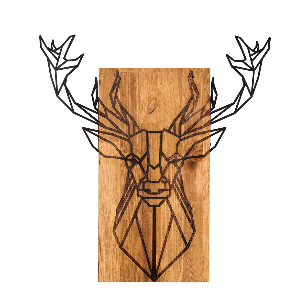 Deer Wanddeko - Schwarznuss in Schwarznuss präsentiert im Onlineshop von KAQTU Design AG. Wanddeko ist von Wallity