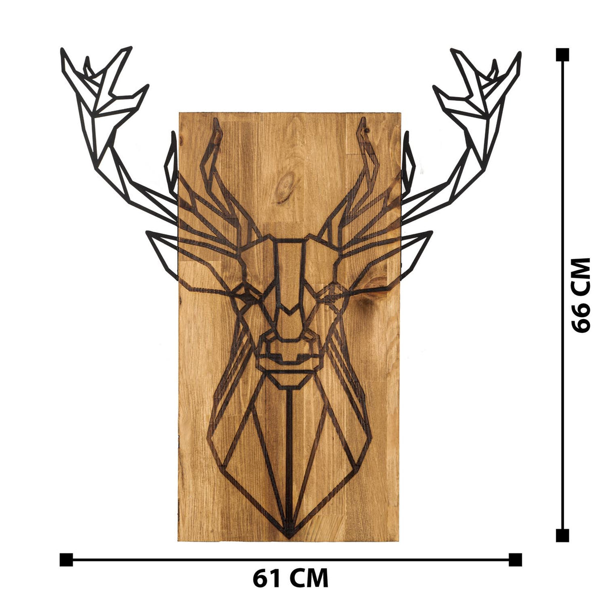 Deer Wanddeko - Schwarznuss in Schwarznuss präsentiert im Onlineshop von KAQTU Design AG. Wanddeko ist von Wallity