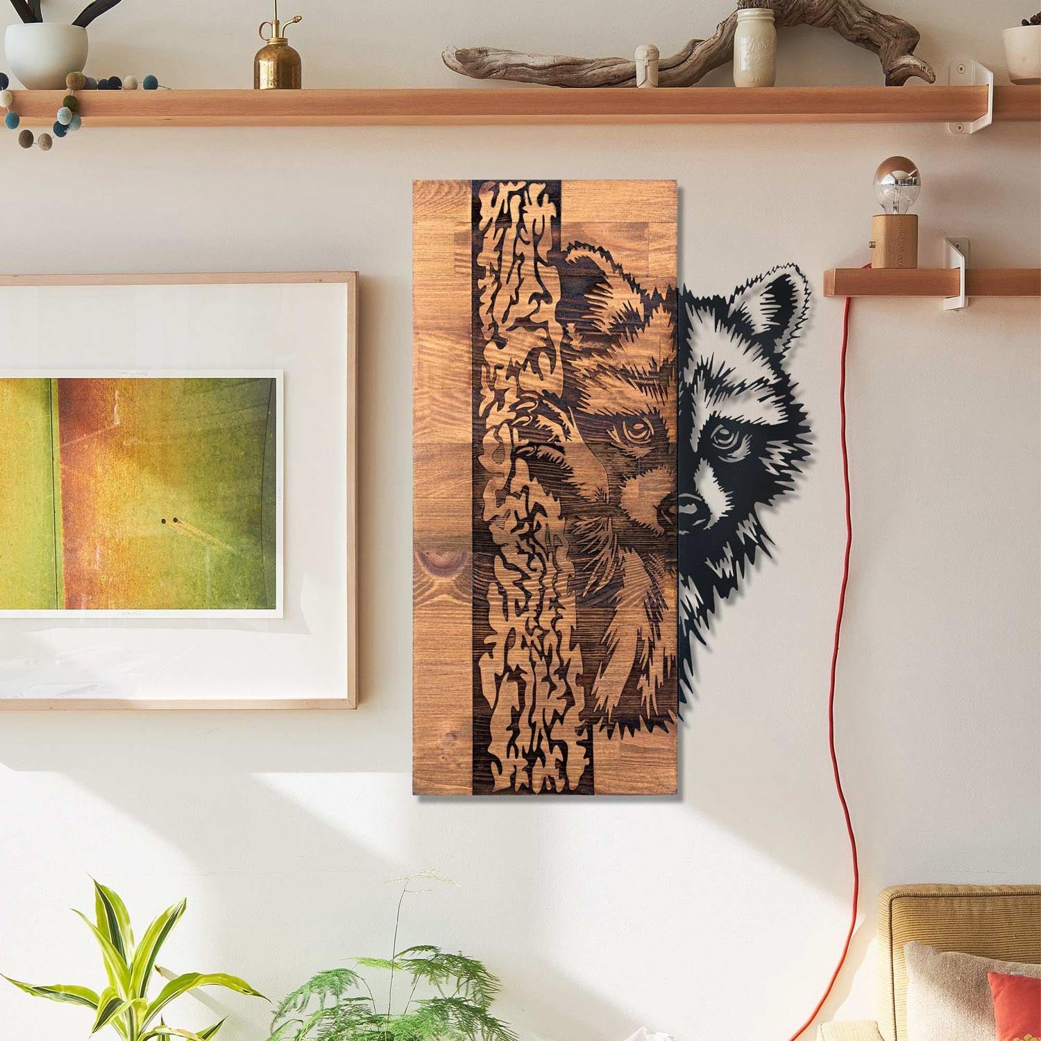 Folivora in Schwarznuss präsentiert im Onlineshop von KAQTU Design AG. Wanddeko ist von Wallity