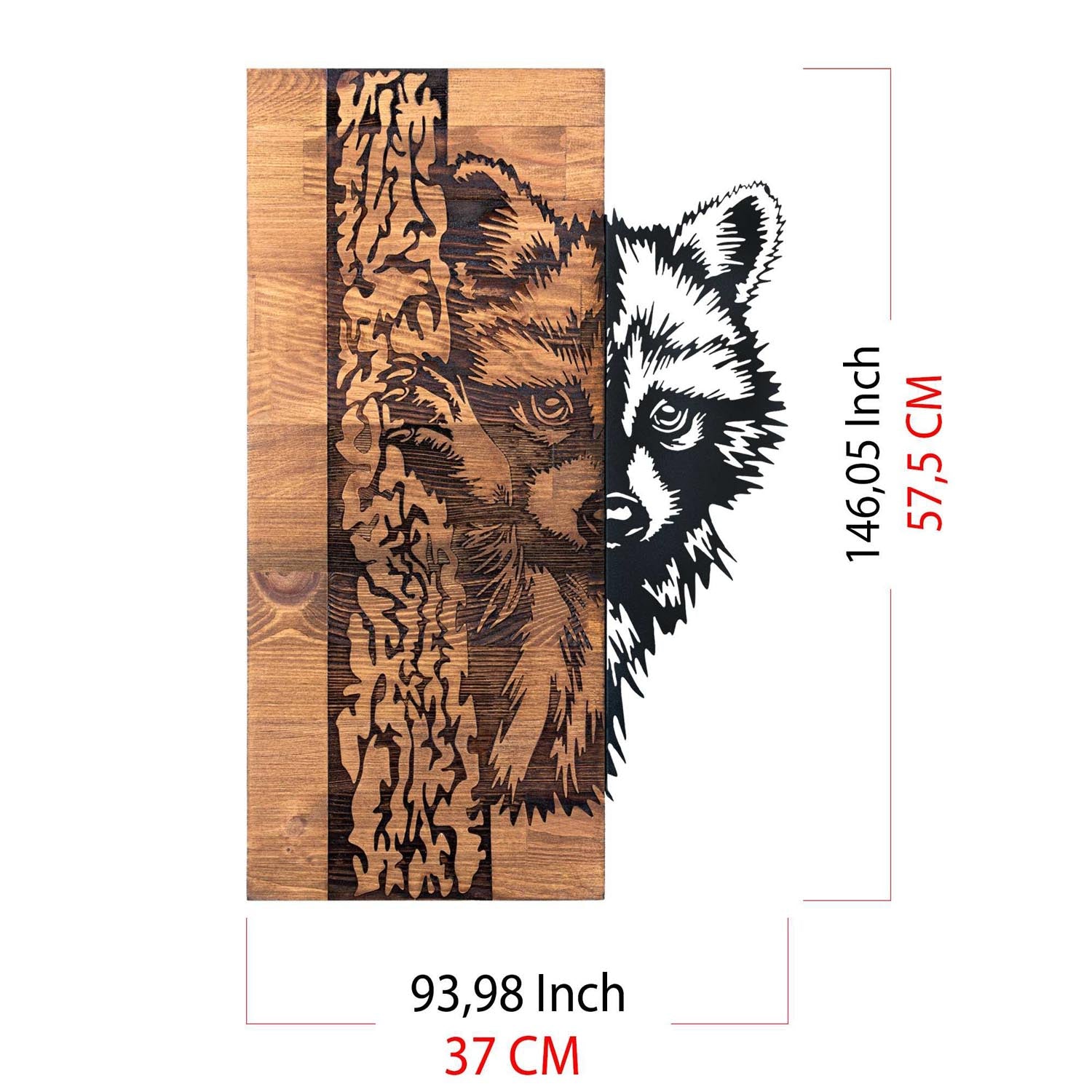 Folivora in Schwarznuss präsentiert im Onlineshop von KAQTU Design AG. Wanddeko ist von Wallity