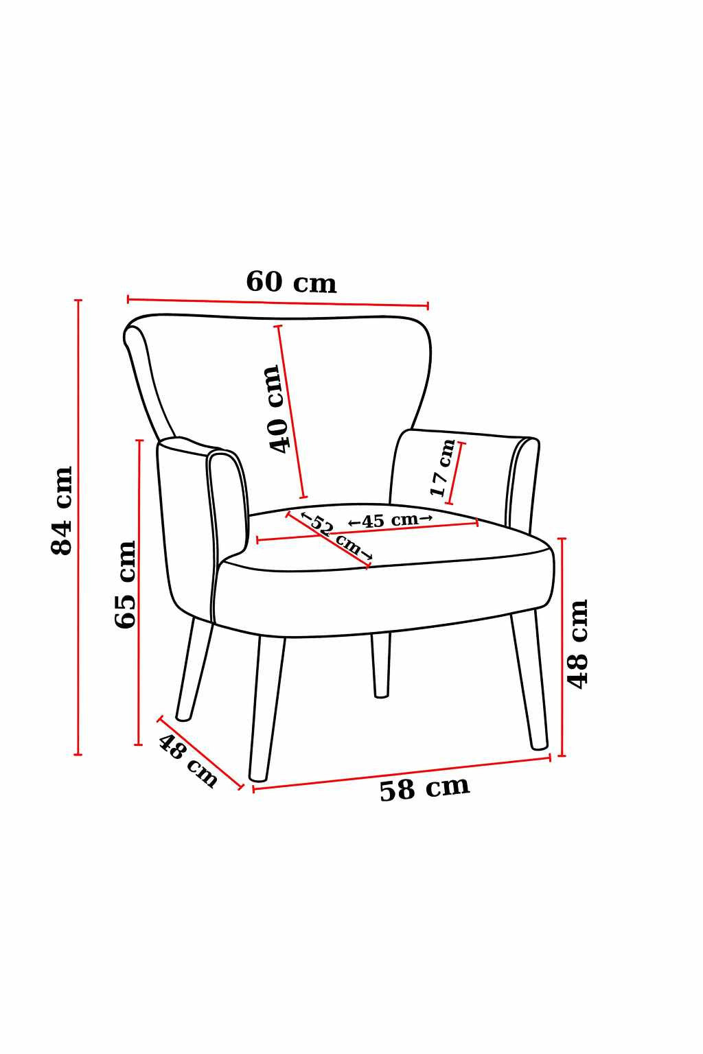 Zwei Ohrensessel und ein runder Hocker aus sandbraunem PU-Leder mit Beinen aus Hainbuche, dreiteiliges Set von Hanah Home.
