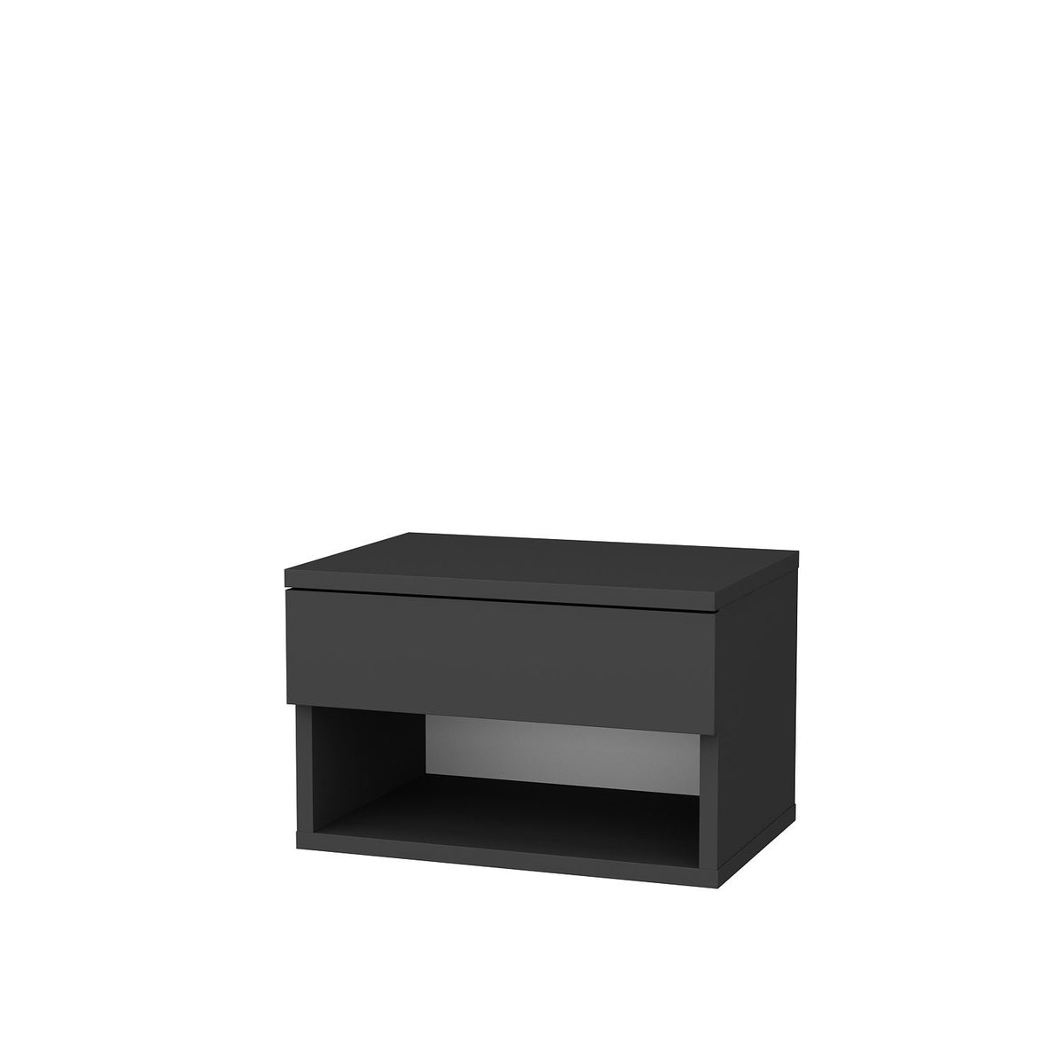 Jamot Nachttisch - Anthrazit in Anthrazit präsentiert im Onlineshop von KAQTU Design AG. Nachttisch ist von Hanah Home