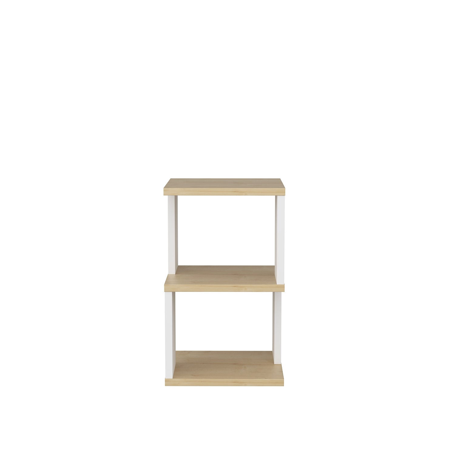 Carter - Oak, White in Eiche Weiss präsentiert im Onlineshop von KAQTU Design AG. Nachttisch ist von Hanah Home