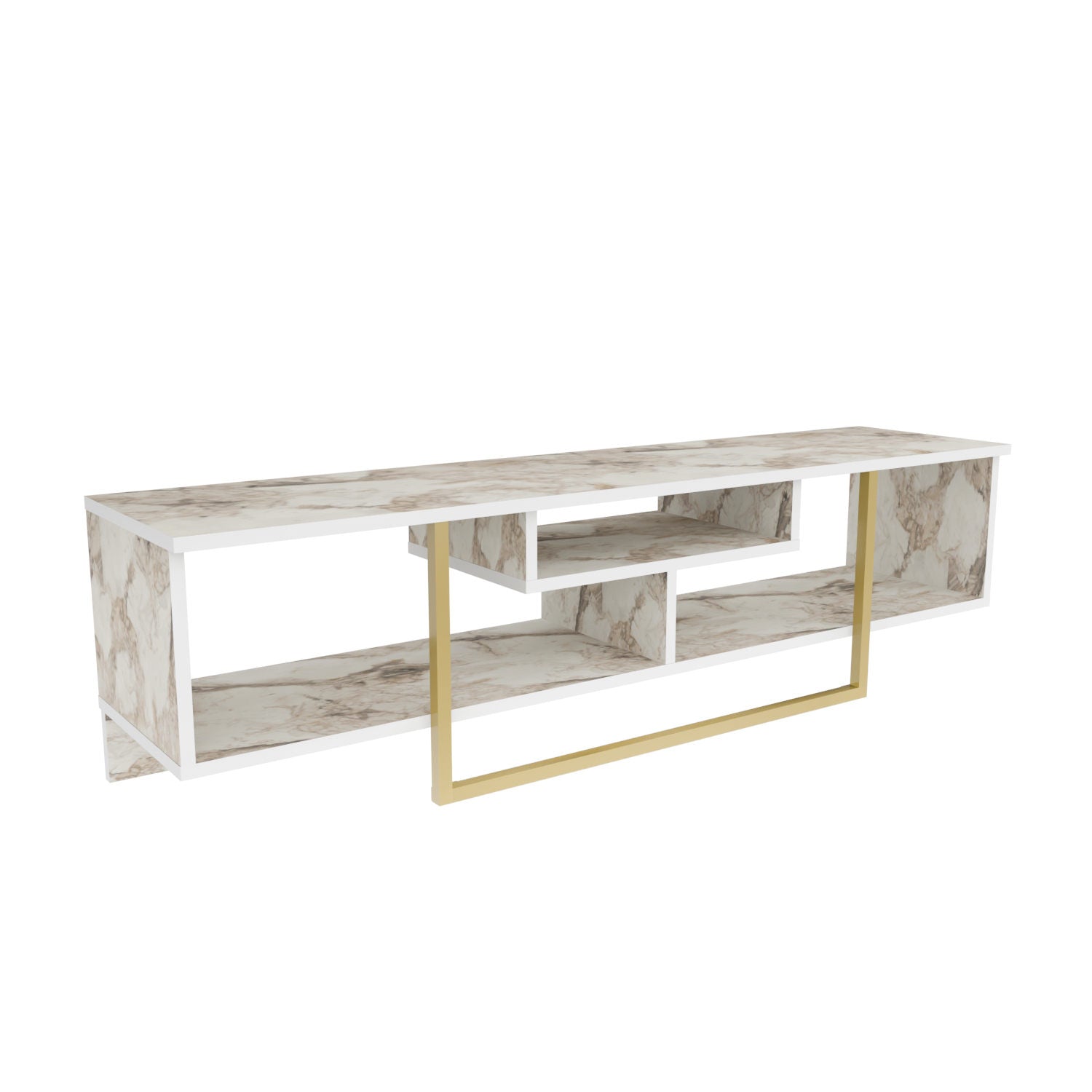 Asal 150 - Gold, Ephesus in Gold
 Weiss präsentiert im Onlineshop von KAQTU Design AG. Sideboard ist von Hanah Home