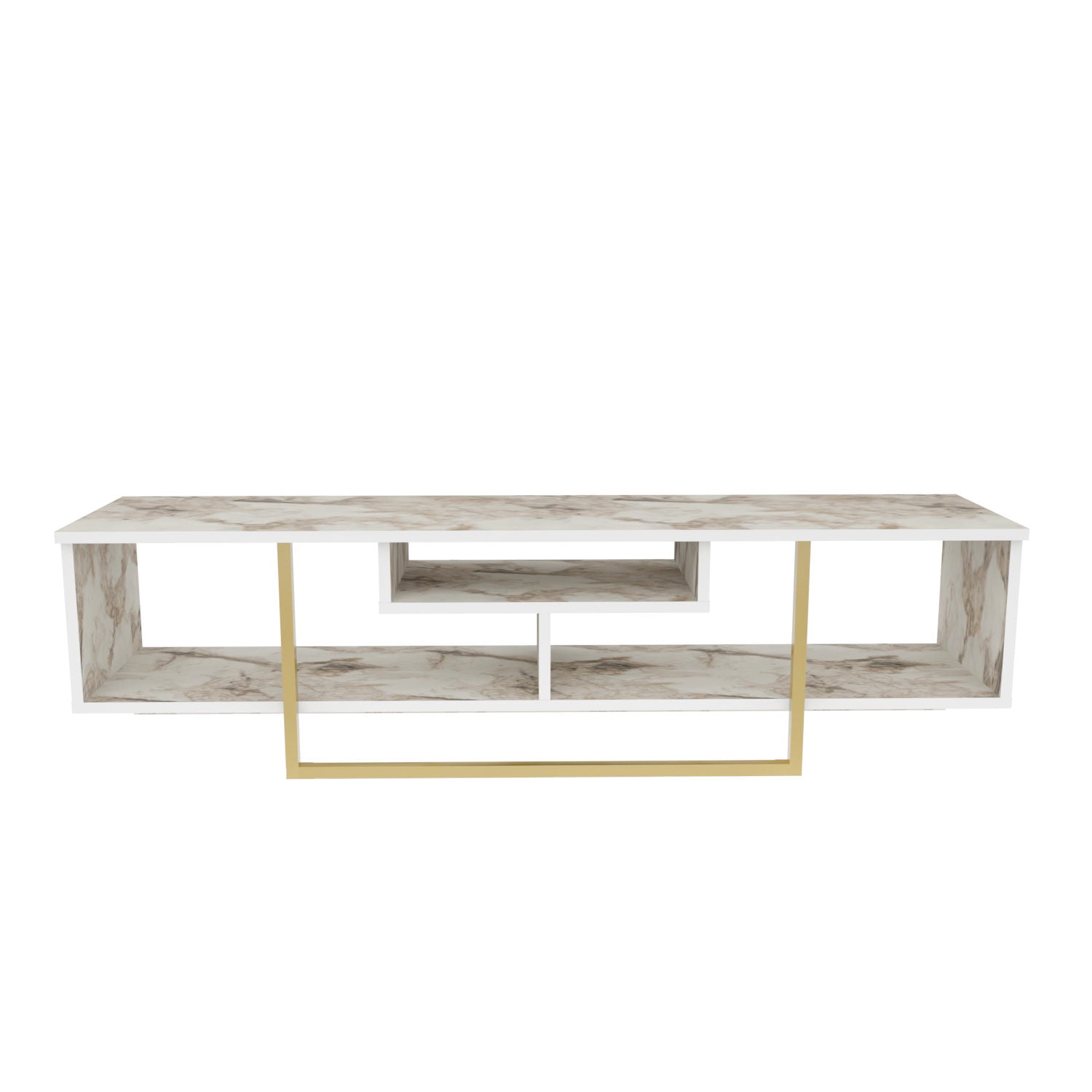 Asal 150 - Gold, Ephesus in Gold
 Weiss präsentiert im Onlineshop von KAQTU Design AG. Sideboard ist von Hanah Home