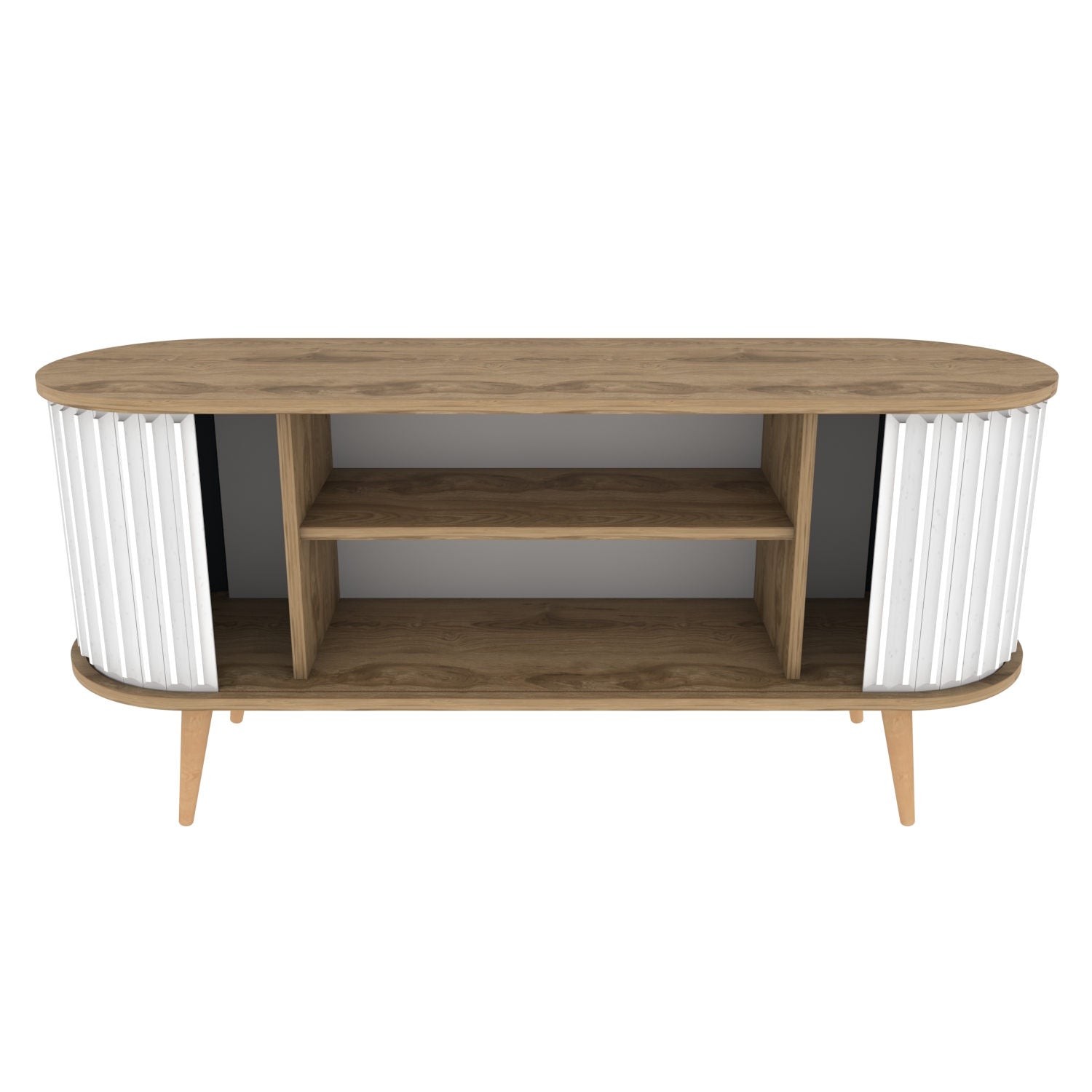 Stor - Oud Oak, White in Oud Eiche Weiss präsentiert im Onlineshop von KAQTU Design AG. Sideboard ist von Hanah Home