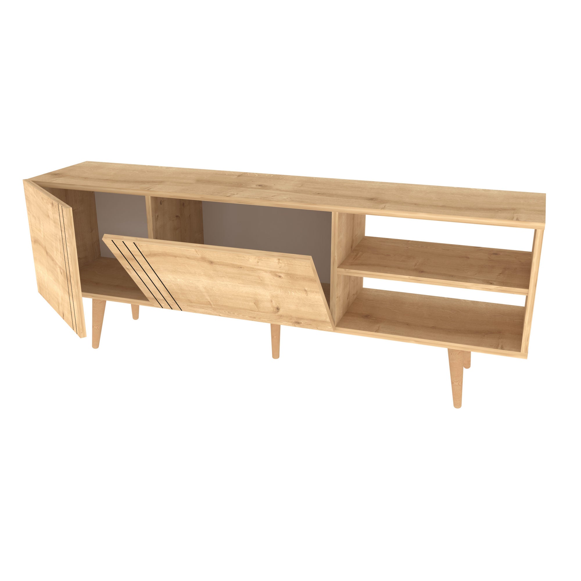 Ronas - Sapphire in Saphir präsentiert im Onlineshop von KAQTU Design AG. Sideboard ist von Hanah Home