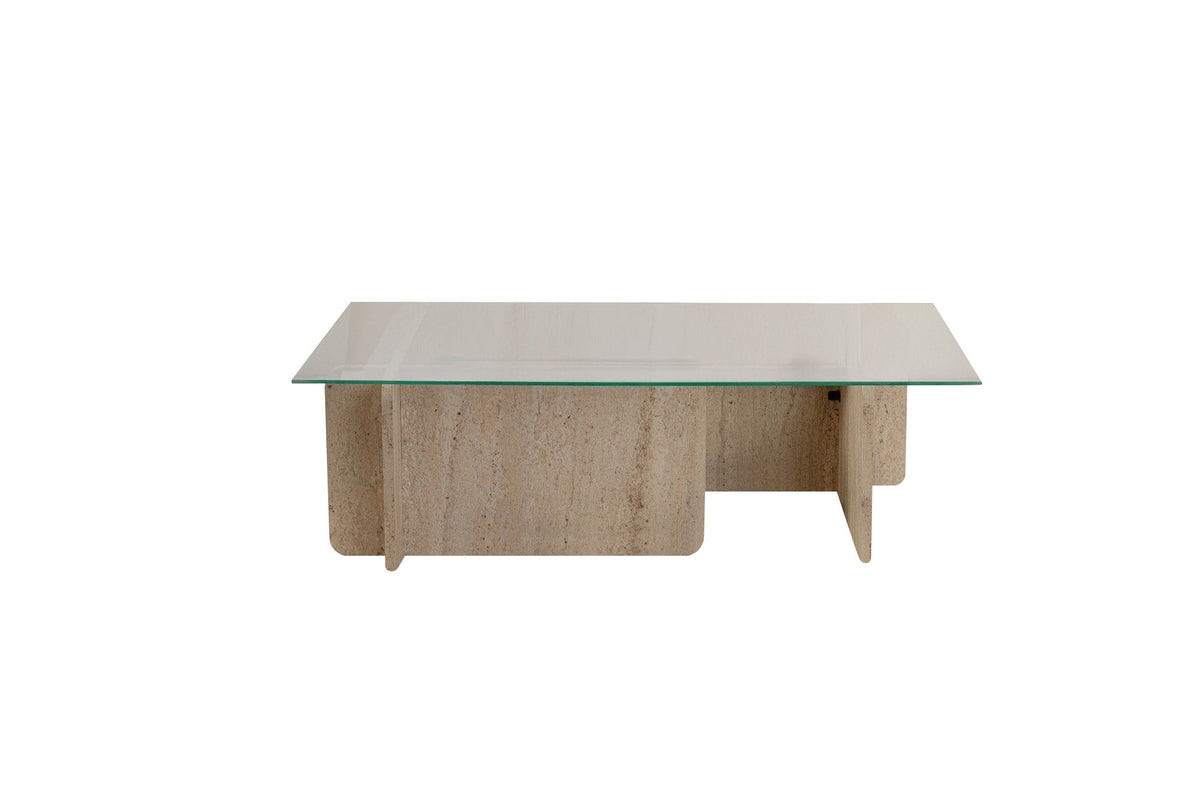 Flavio Sofatisch - Travertin in Travertin präsentiert im Onlineshop von KAQTU Design AG. Couchtisch ist von Nordure
