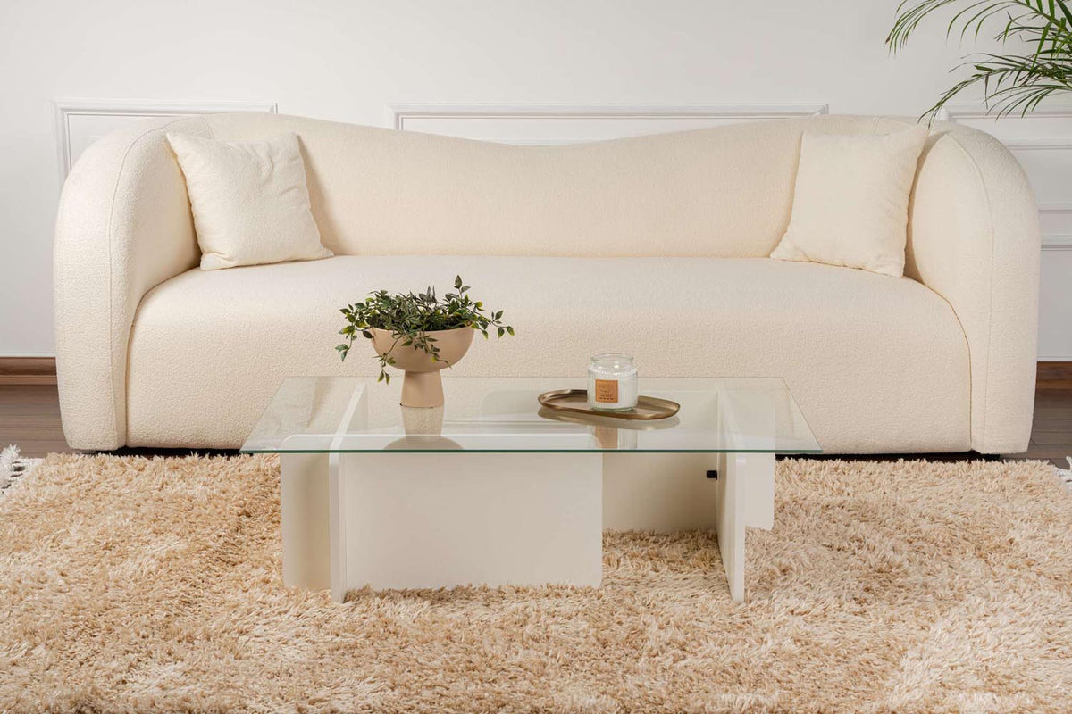 Flavio Sofatisch - Holz Weiss in Holz Weiss präsentiert im Onlineshop von KAQTU Design AG. Couchtisch ist von Nordure