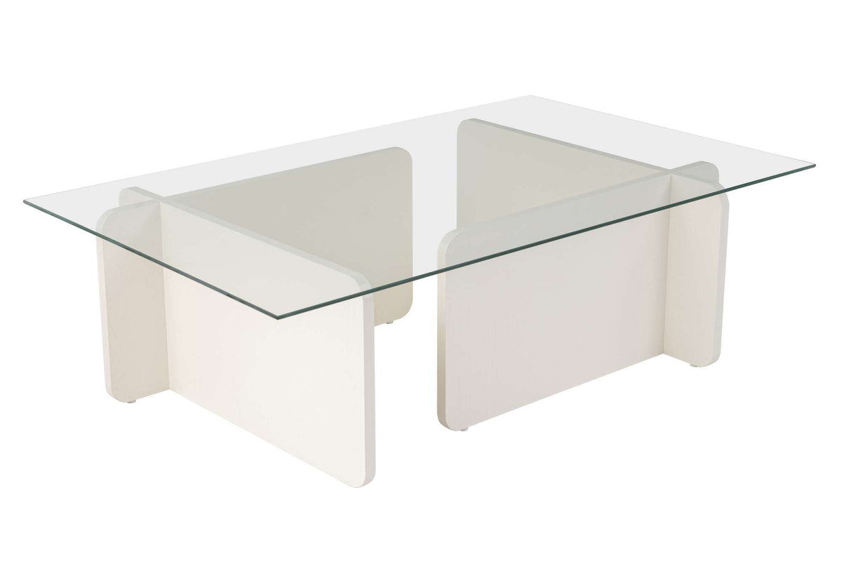 Flavio Sofatisch - Holz Weiss in Holz Weiss präsentiert im Onlineshop von KAQTU Design AG. Couchtisch ist von Nordure