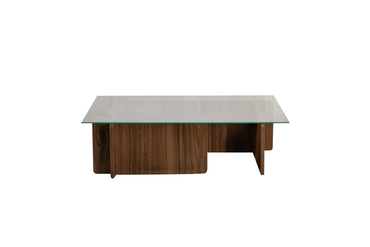 Flavio Sofatisch - Walnuss in Walnuss präsentiert im Onlineshop von KAQTU Design AG. Couchtisch ist von Nordure