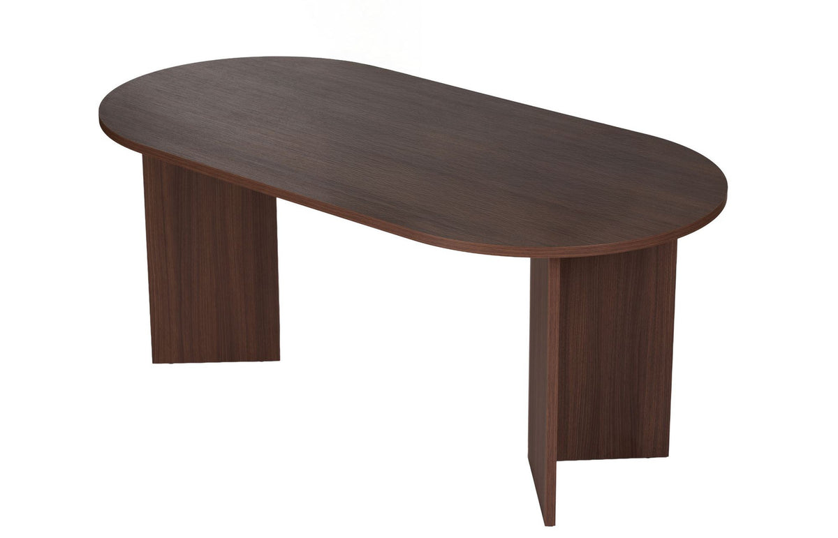 Sablin Esstisch in Milano Nussbaum von Nordure, rechteckige Tischplatte aus melaminbeschichteter Spanplatte, Masse 180 x 90 x 75 cm.