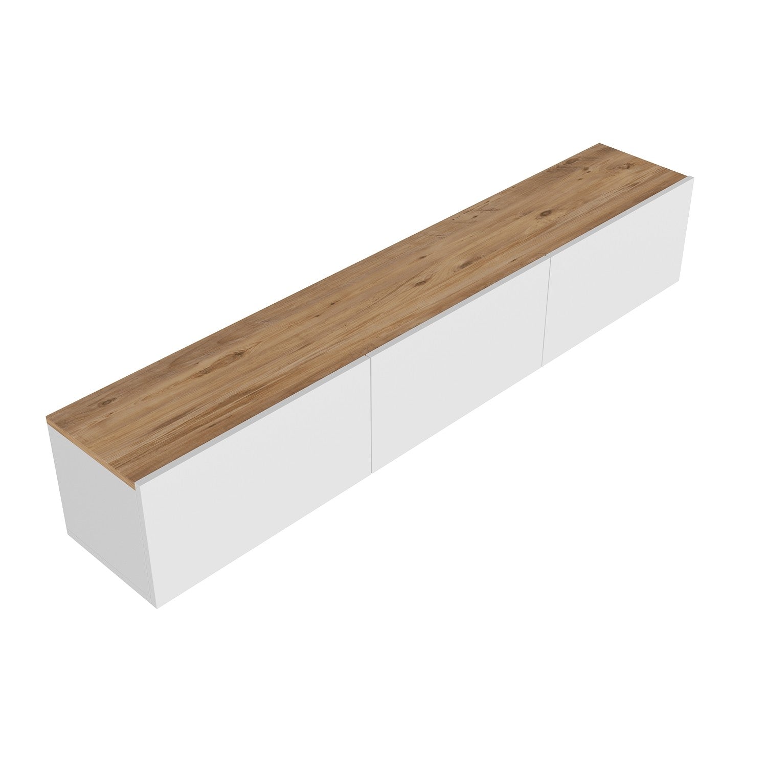 West - White, Atlantic Pine in Weisser Atlantische Kiefer präsentiert im Onlineshop von KAQTU Design AG. Sideboard ist von Hanah Home