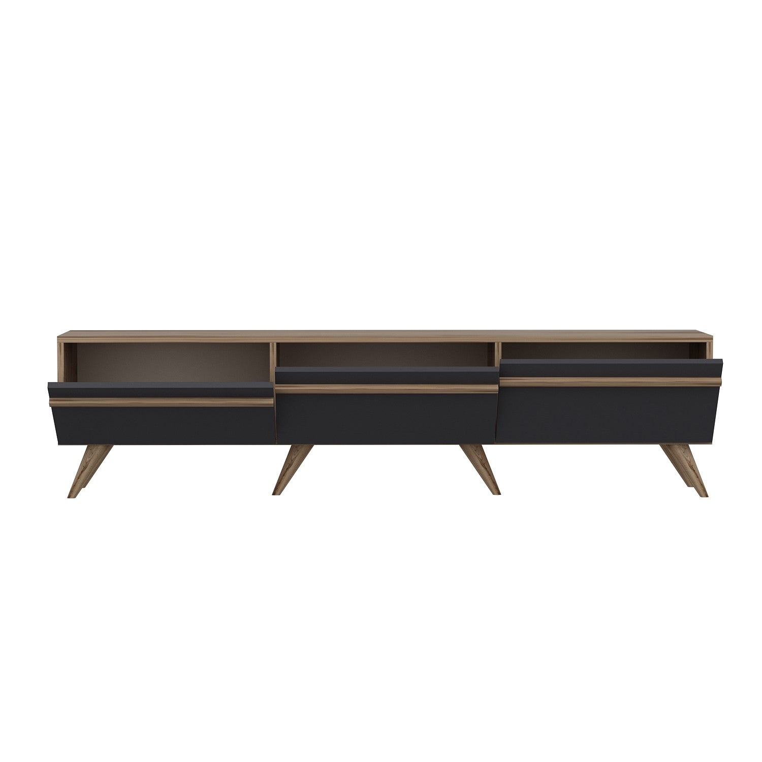 Amsterdam - Anthracite in Anthrazit präsentiert im Onlineshop von KAQTU Design AG. Sideboard ist von Hanah Home