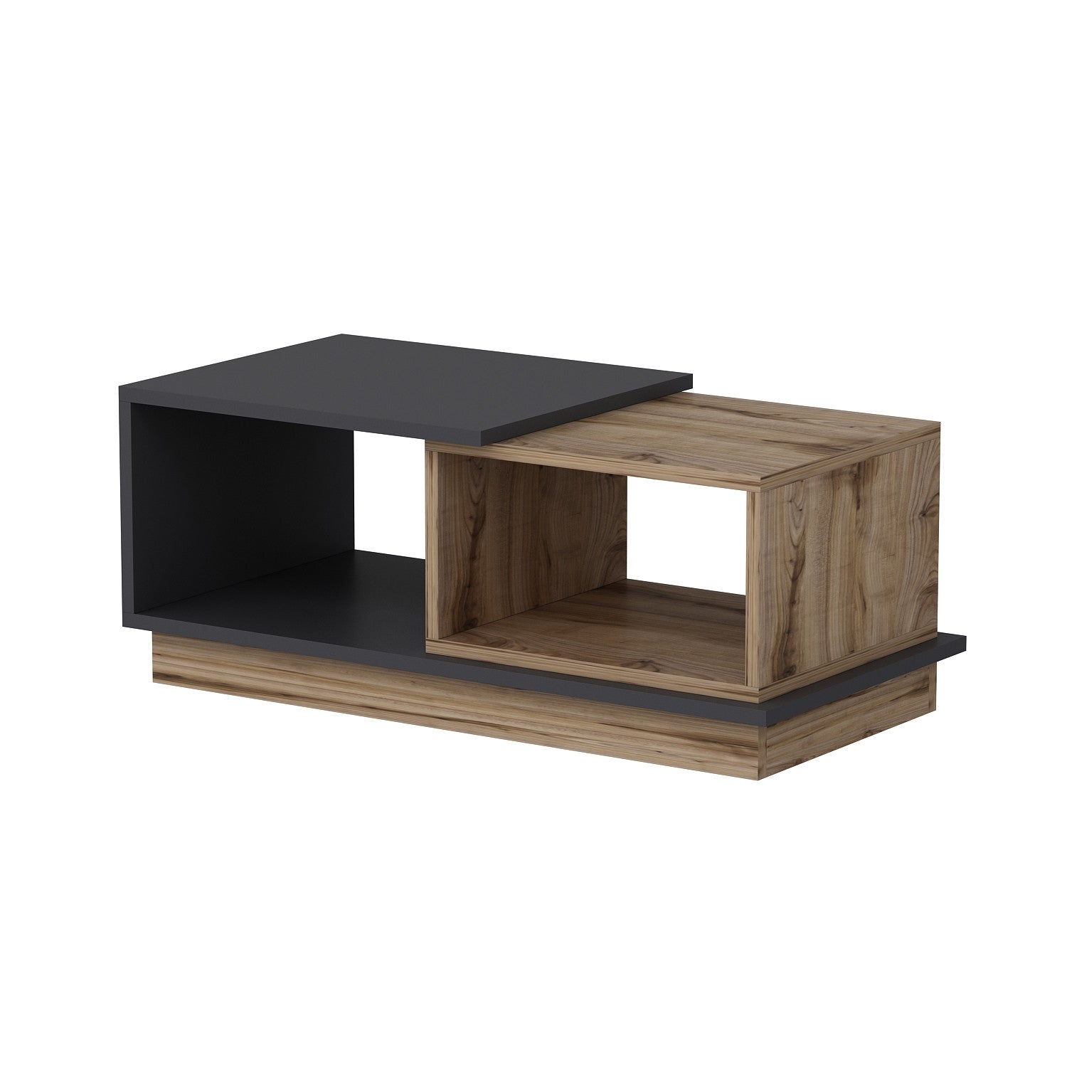 Consept - Anthracite in Anthrazit Eiche präsentiert im Onlineshop von KAQTU Design AG. Beistelltisch ist von Hanah Home