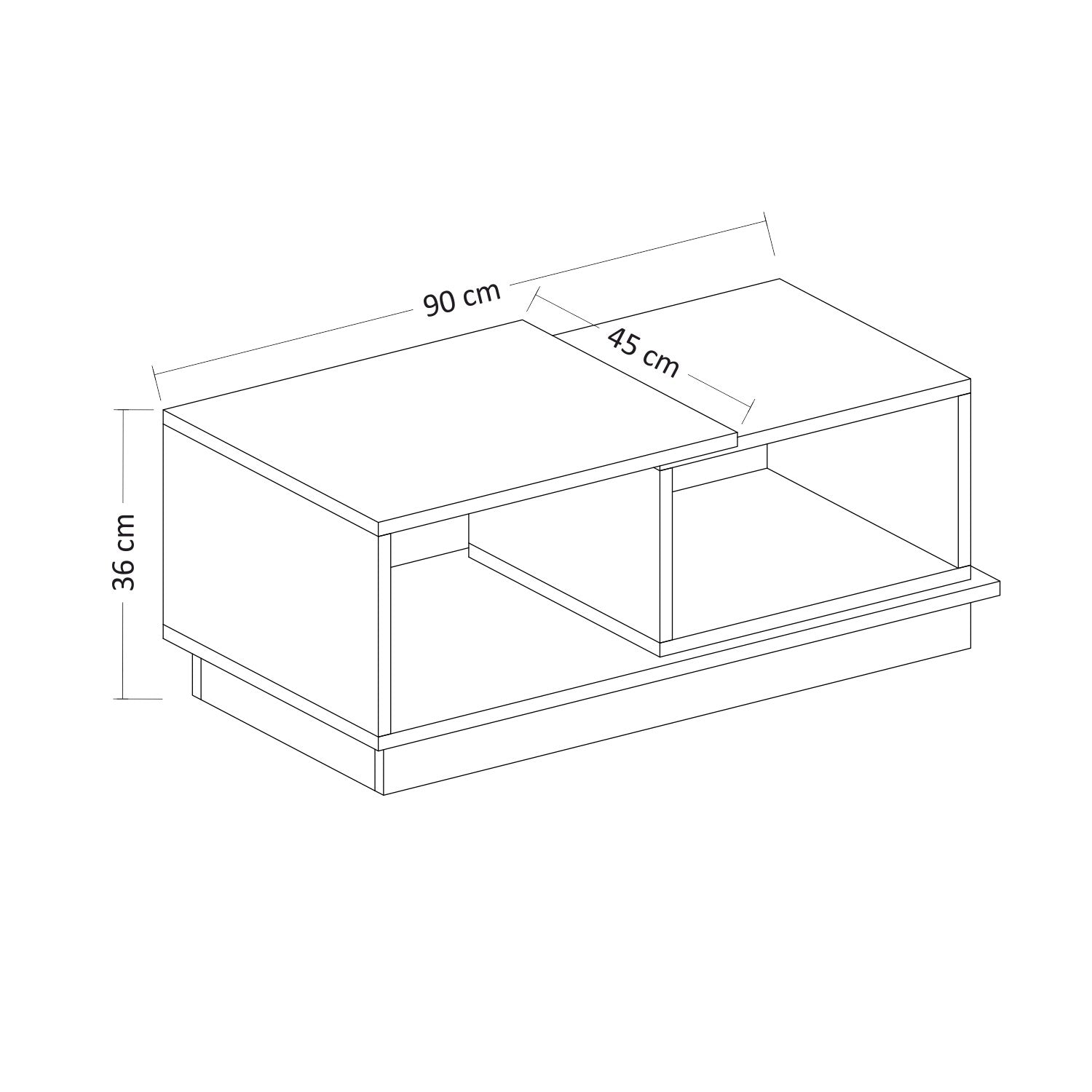 Consept - Travertine in Travertin präsentiert im Onlineshop von KAQTU Design AG. Beistelltisch ist von Hanah Home