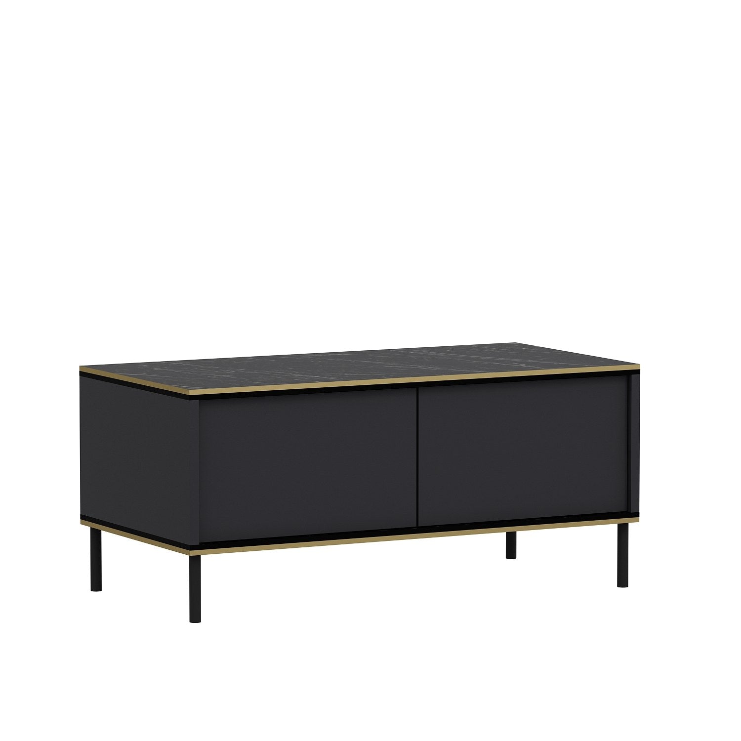 Imaj - Anthracite in Anthrazit präsentiert im Onlineshop von KAQTU Design AG. Beistelltisch ist von Hanah Home