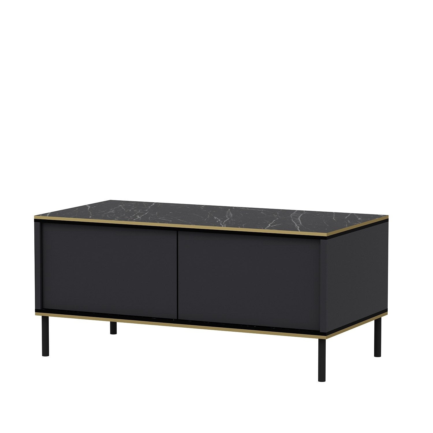Imaj - Anthracite in Anthrazit präsentiert im Onlineshop von KAQTU Design AG. Beistelltisch ist von Hanah Home