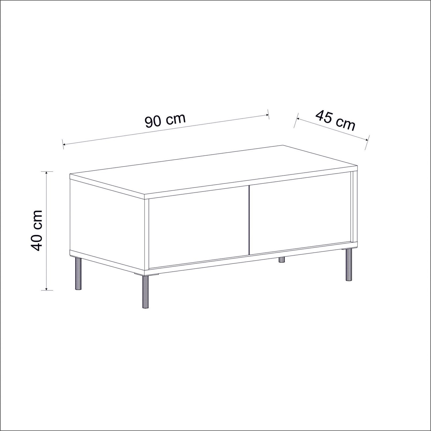 Imaj - Anthracite in Anthrazit präsentiert im Onlineshop von KAQTU Design AG. Beistelltisch ist von Hanah Home