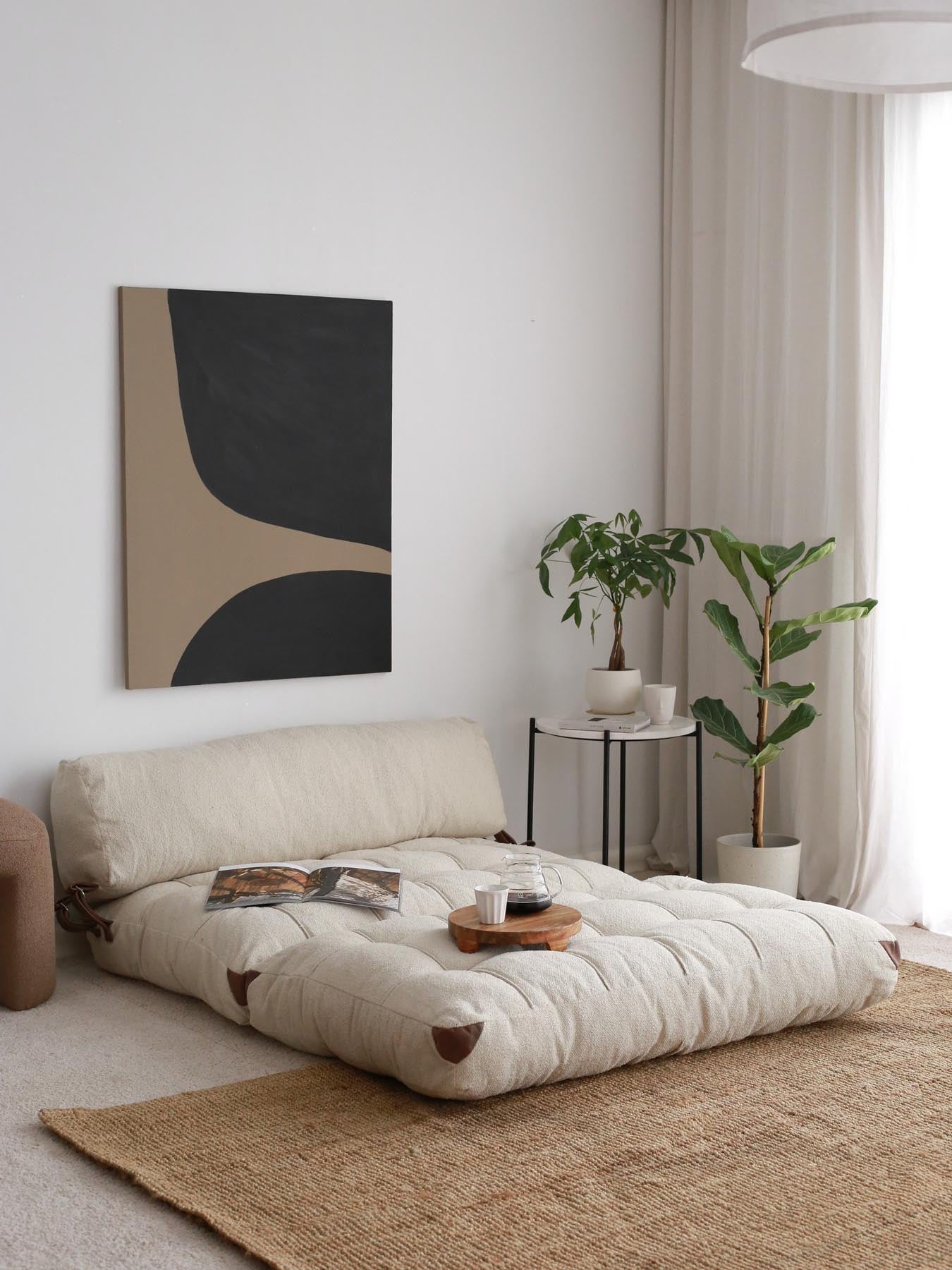 Fold Teddy 2 - Cream in Sahne präsentiert im Onlineshop von KAQTU Design AG. Bettsofa ist von Atelier Del Sofa