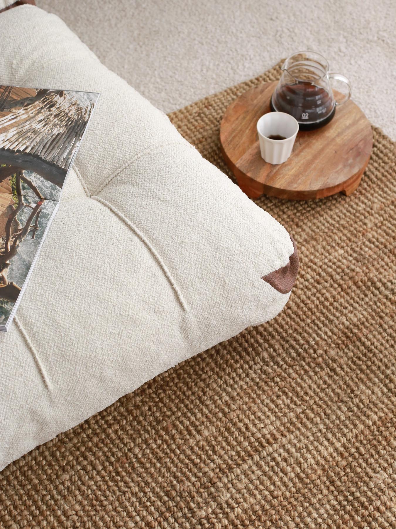 Fold Teddy 2 - Cream in Sahne präsentiert im Onlineshop von KAQTU Design AG. Bettsofa ist von Atelier Del Sofa
