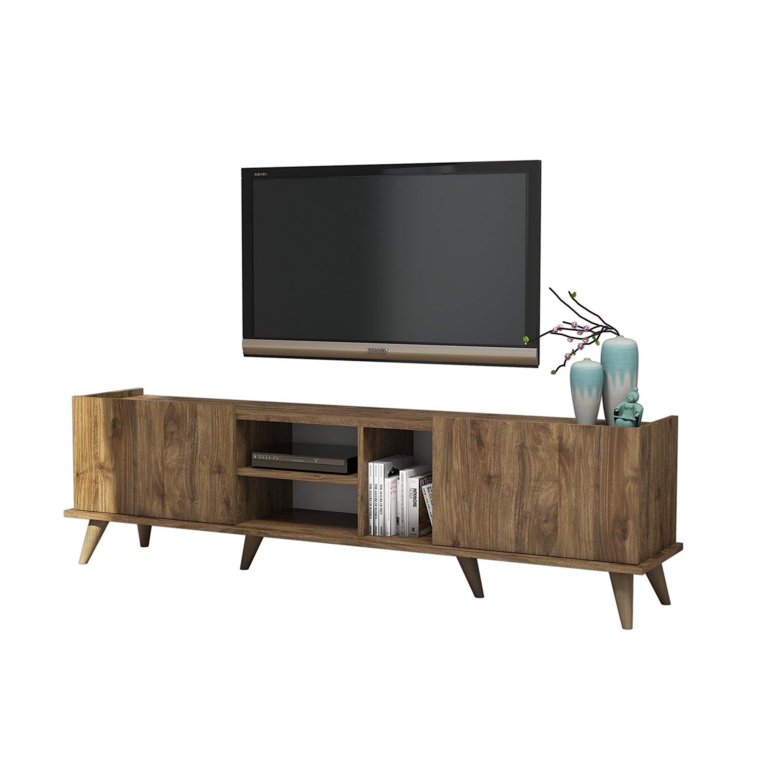 Elegante 1310 in Walnuss präsentiert im Onlineshop von KAQTU Design AG. Sideboard ist von Hanah Home
