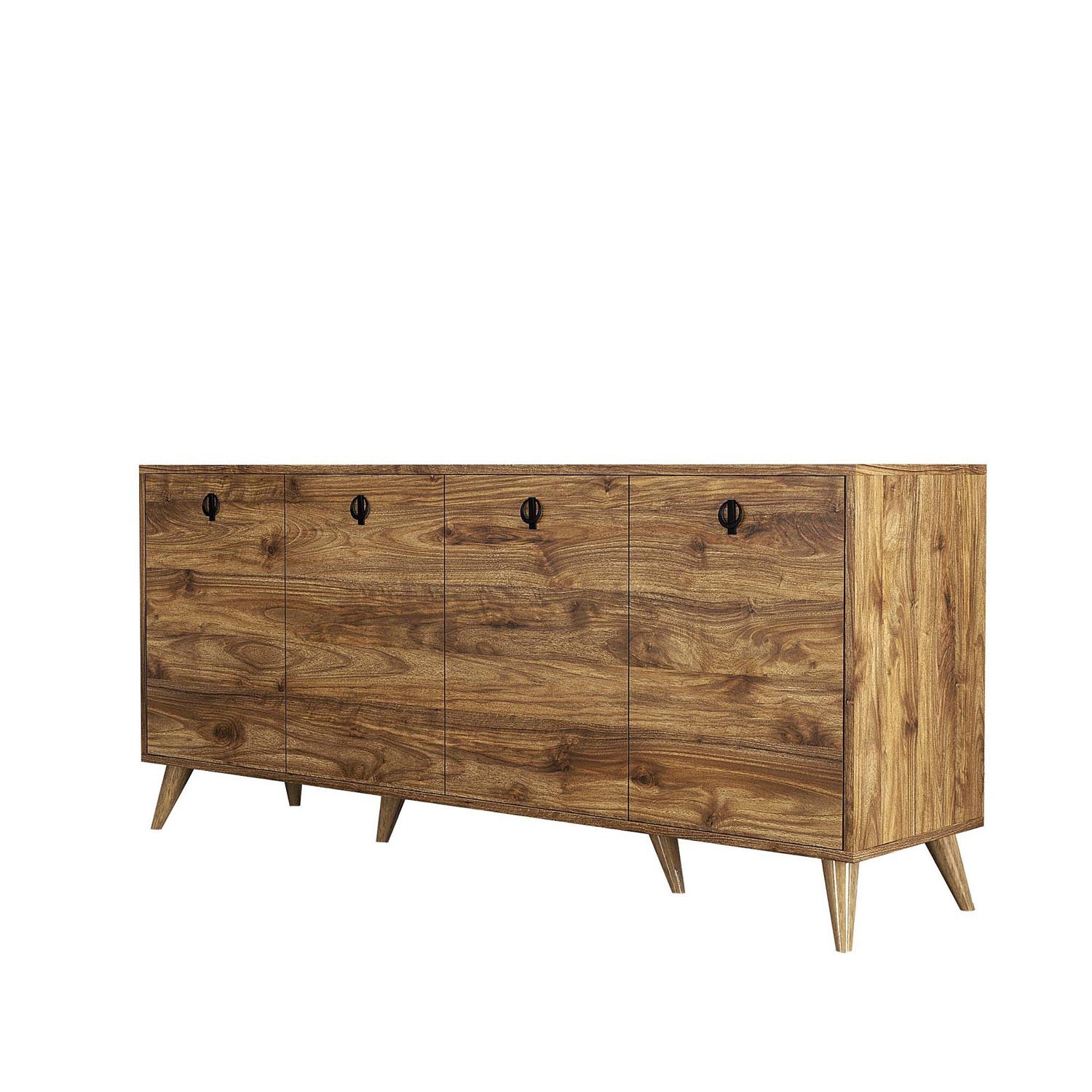 Elite 1610 in Walnuss präsentiert im Onlineshop von KAQTU Design AG. High-Sideboard ist von Hanah Home