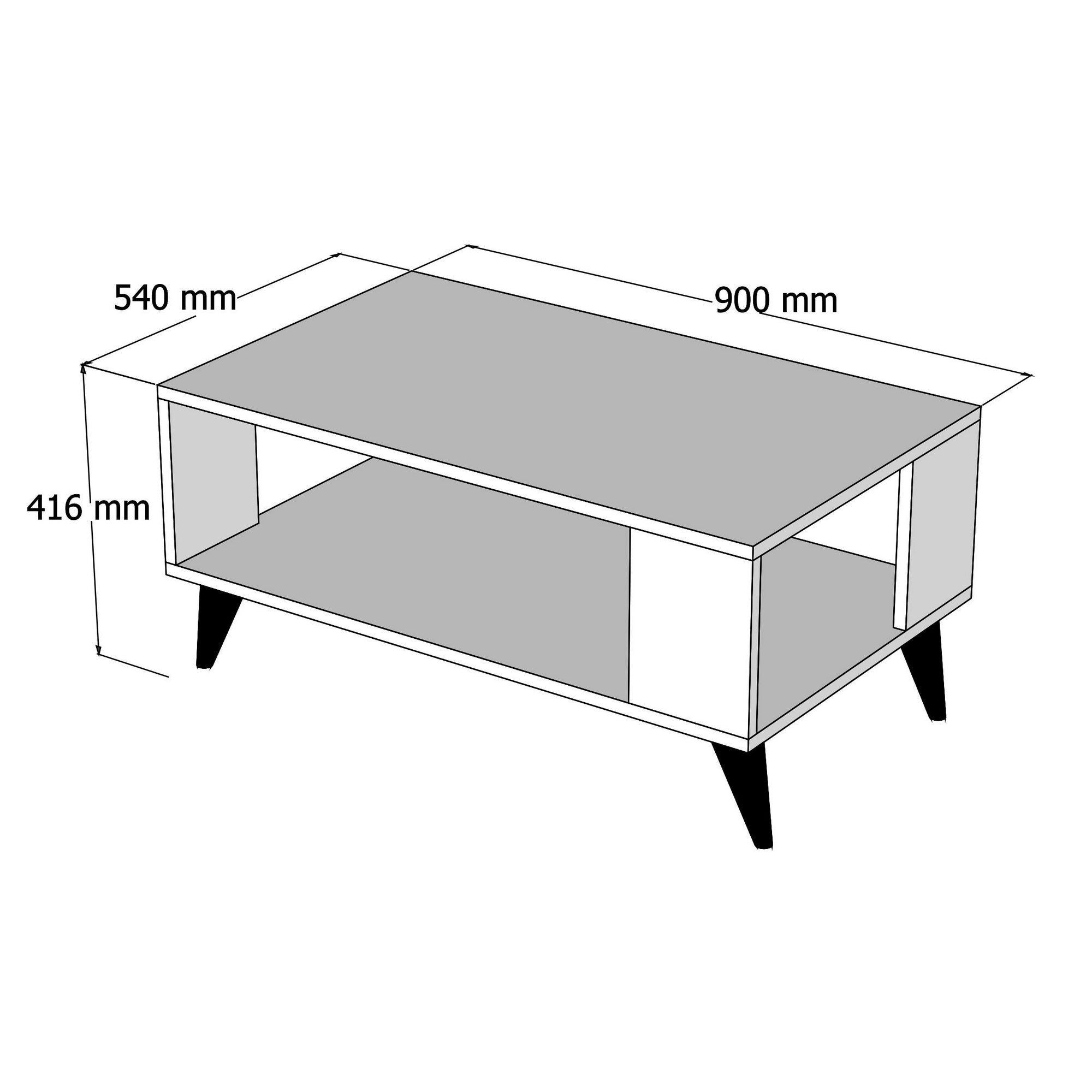 City 2022 in Walnuss präsentiert im Onlineshop von KAQTU Design AG. Beistelltisch ist von Hanah Home