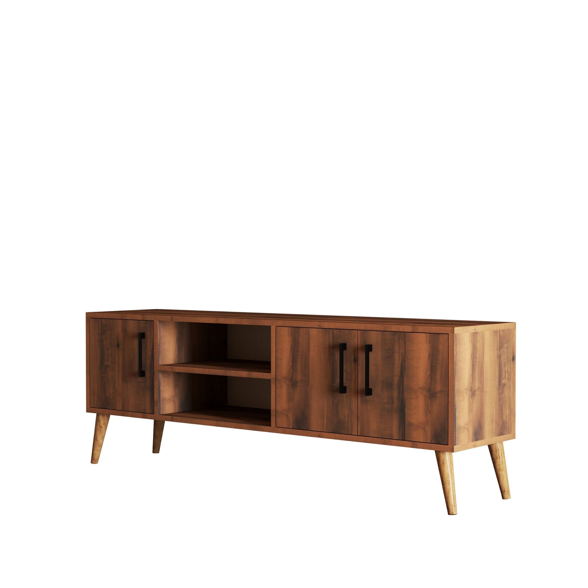 Exxen - 1582 in Walnuss präsentiert im Onlineshop von KAQTU Design AG. Sideboard ist von Hanah Home