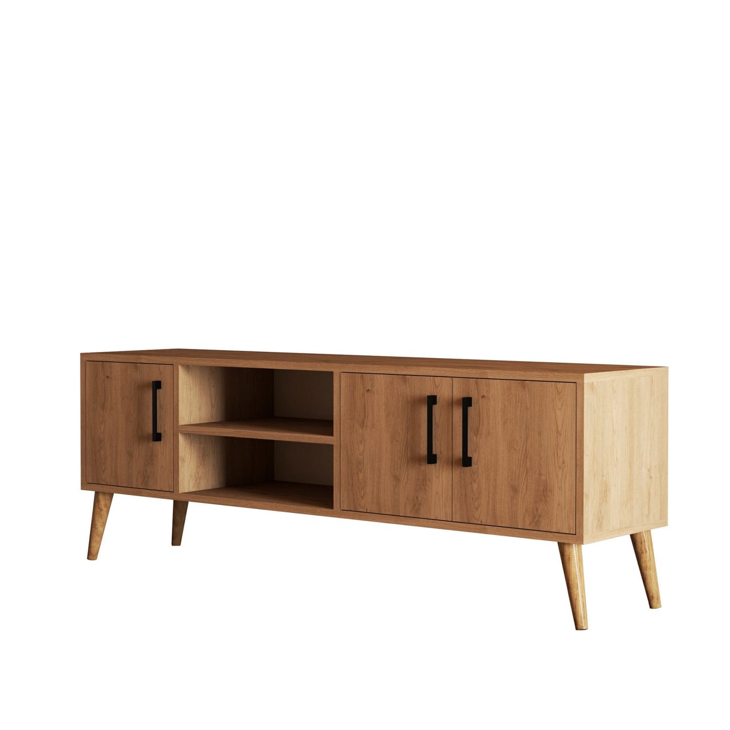 Exxen - 1586 in Eiche präsentiert im Onlineshop von KAQTU Design AG. Sideboard ist von Hanah Home