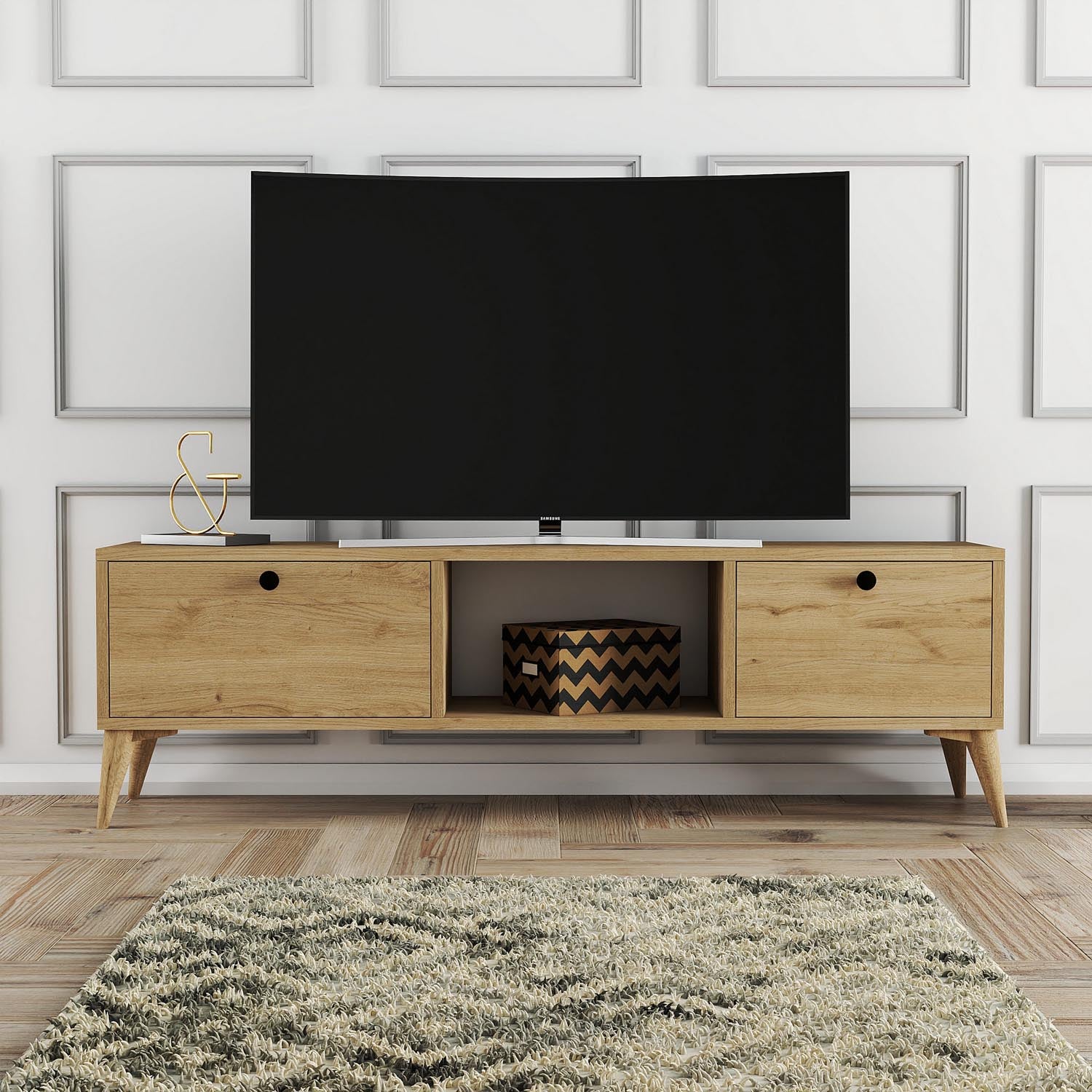 Siena 1216 in Eiche präsentiert im Onlineshop von KAQTU Design AG. Sideboard ist von Hanah Home