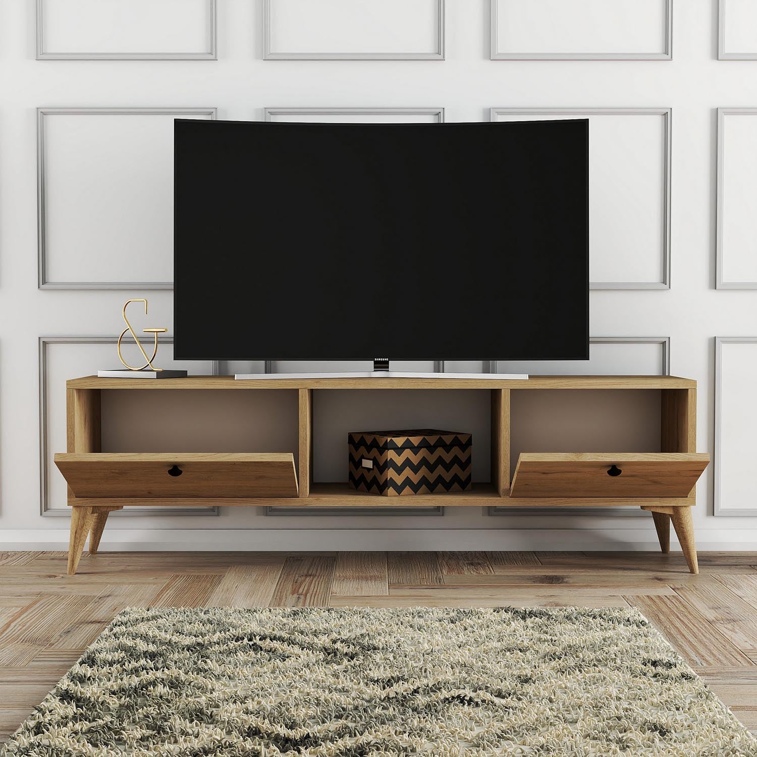 Siena 1216 in Eiche präsentiert im Onlineshop von KAQTU Design AG. Sideboard ist von Hanah Home