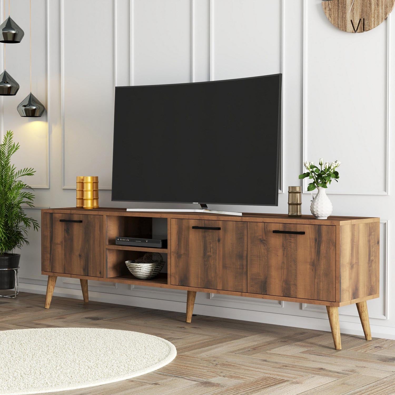Exxen - 1583 in Walnuss präsentiert im Onlineshop von KAQTU Design AG. Sideboard ist von Hanah Home
