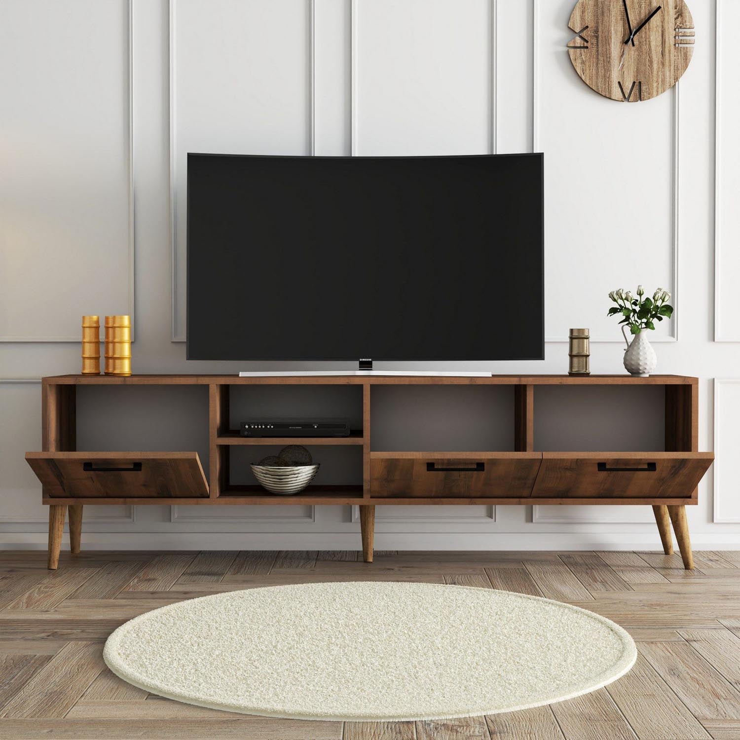 Exxen - 1583 in Walnuss präsentiert im Onlineshop von KAQTU Design AG. Sideboard ist von Hanah Home