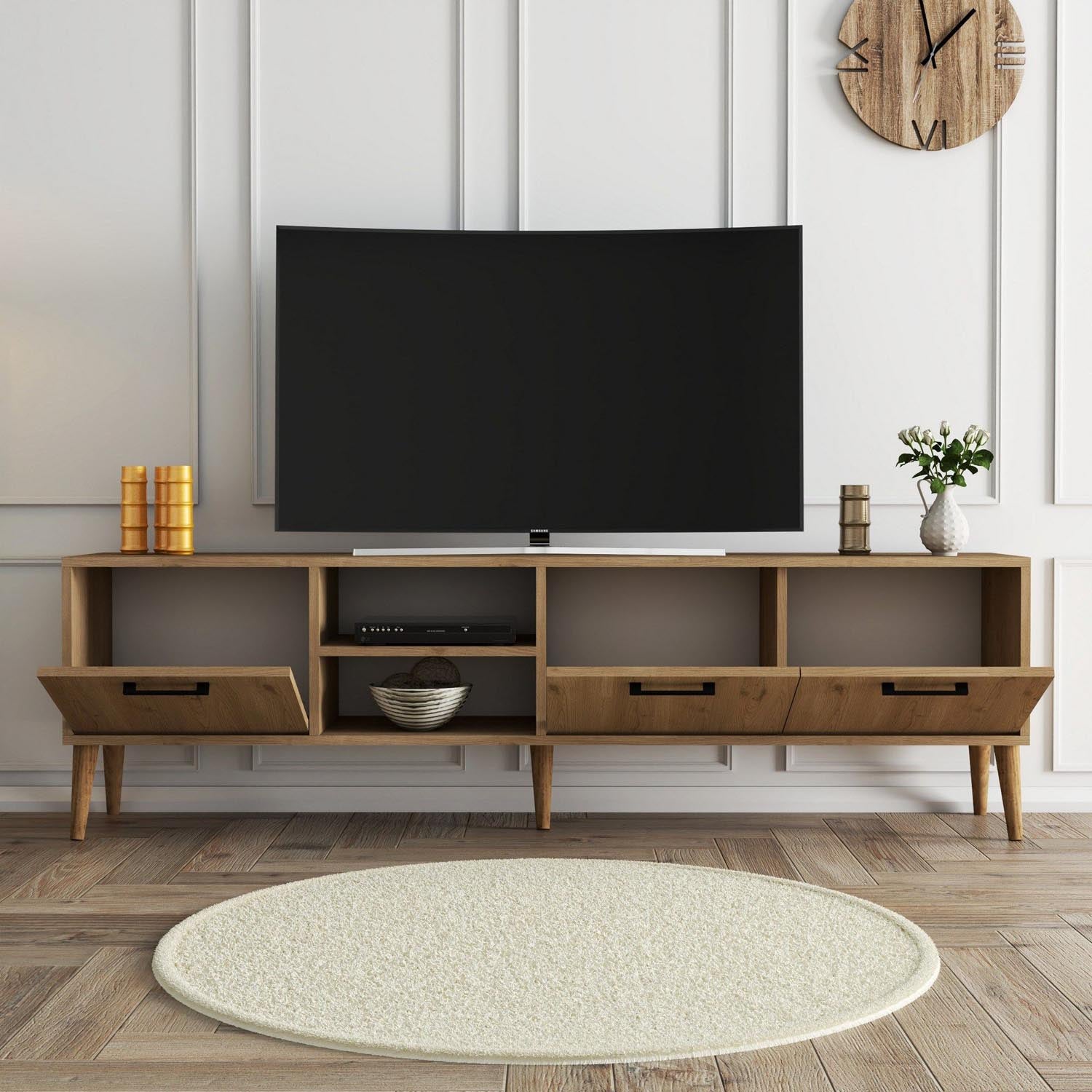 Exxen - 1587 in Eiche präsentiert im Onlineshop von KAQTU Design AG. Sideboard ist von Hanah Home