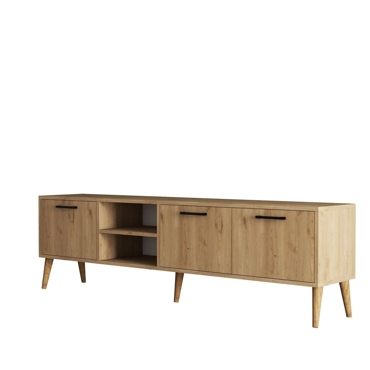 Exxen - 1587 in Eiche präsentiert im Onlineshop von KAQTU Design AG. Sideboard ist von Hanah Home