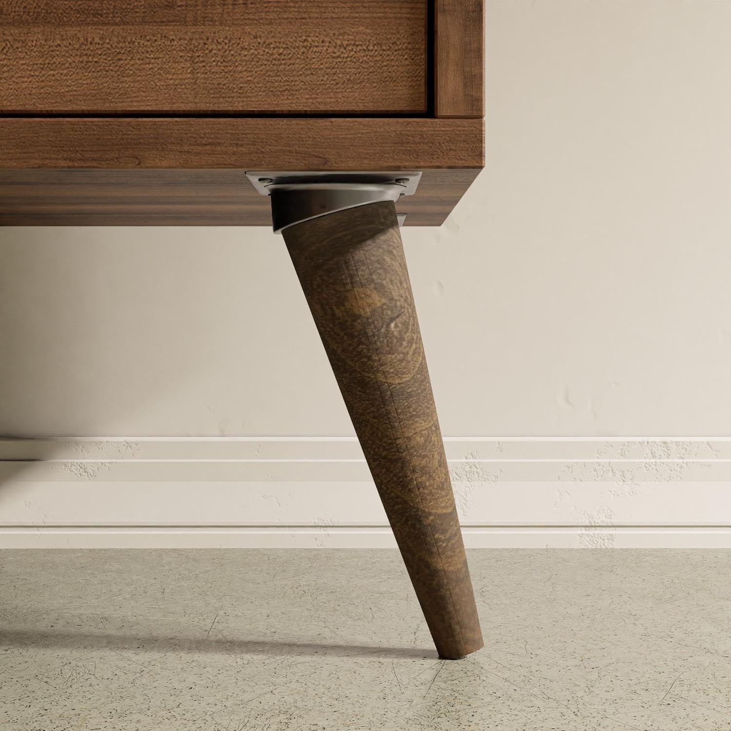 Exxen - 2070 in Walnuss
 Anthrazit präsentiert im Onlineshop von KAQTU Design AG. Beistelltisch ist von Hanah Home