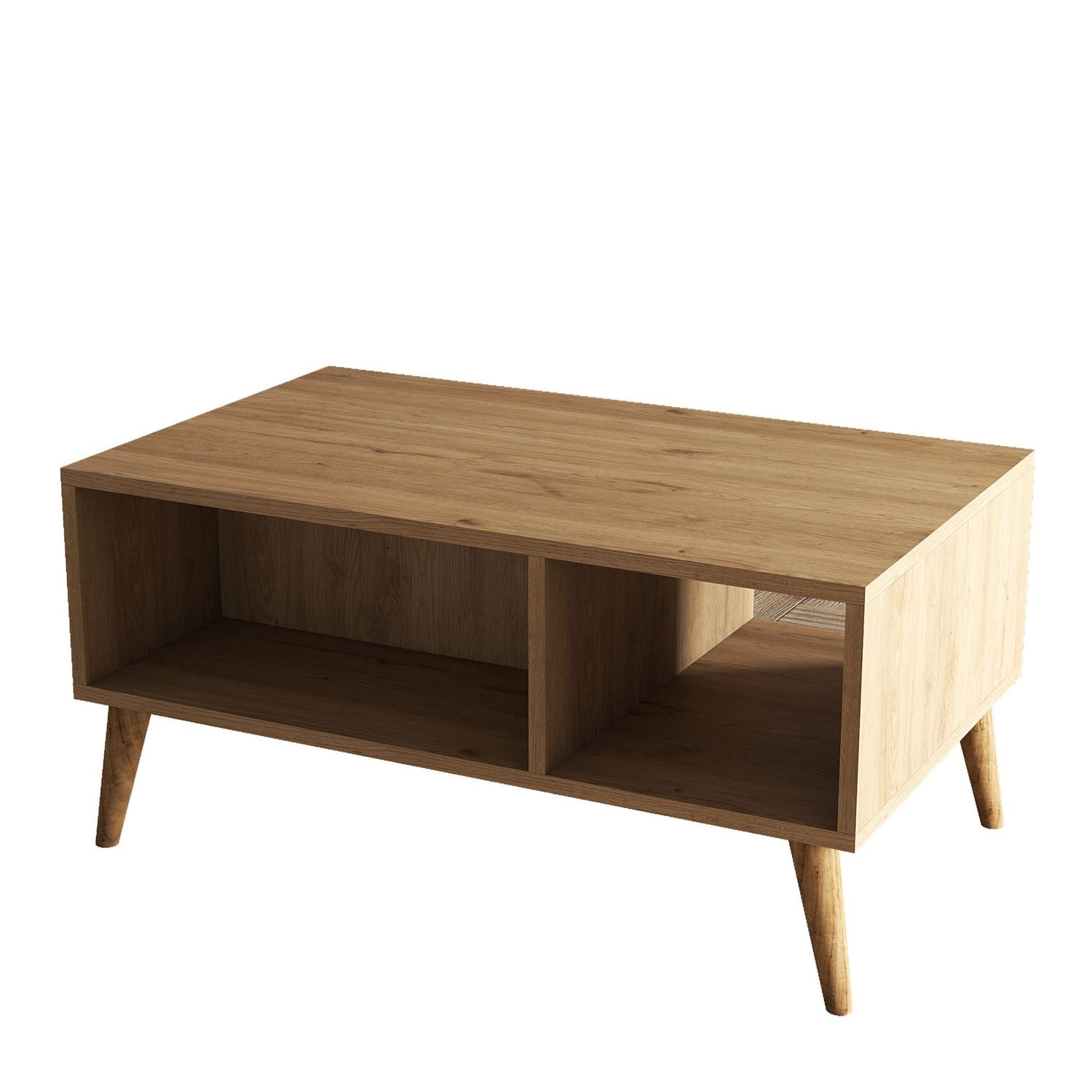 Exxen - 2076 in Eiche präsentiert im Onlineshop von KAQTU Design AG. Beistelltisch ist von Hanah Home